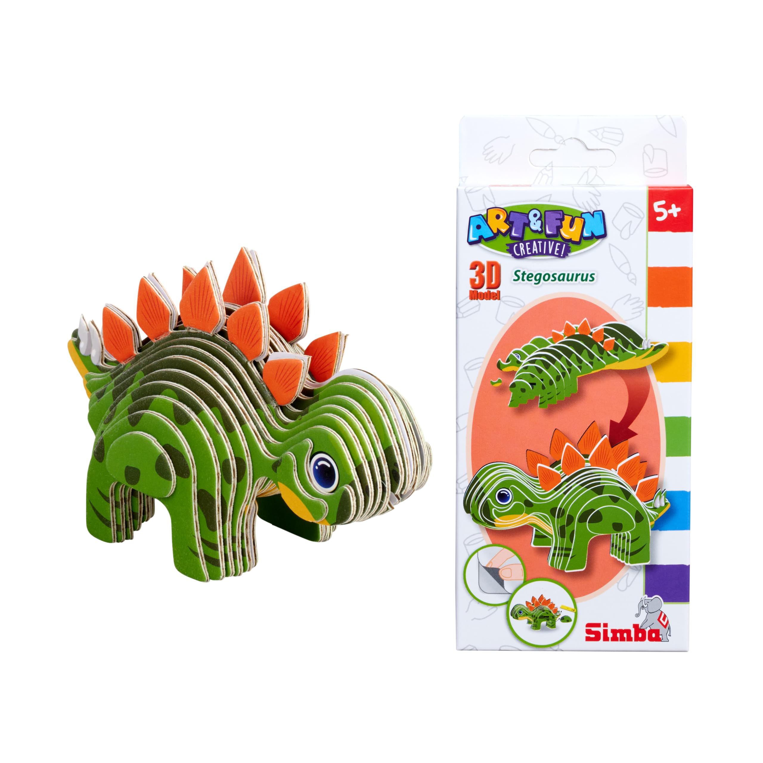 simba-art-fun-3d-stegosaurus-dinosaurier-modell-zum-stecken image 1