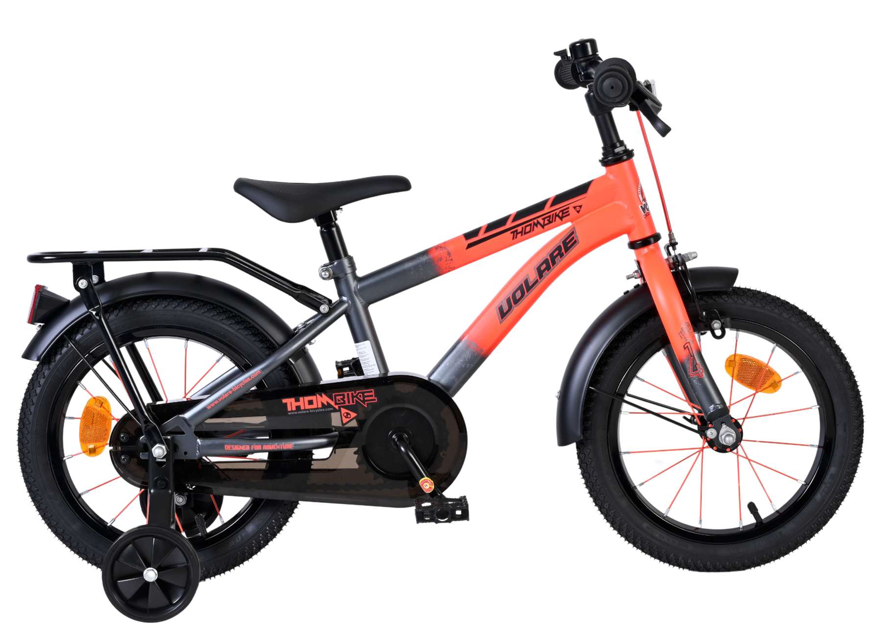 volare-thombike-14-zoll-jungenfahrrad-orange-grau image 1