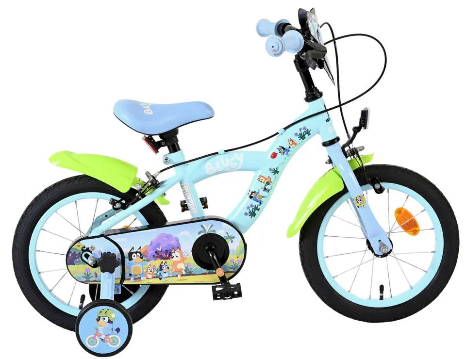 bluey-volare-14-zoll-kinderfahrrad-hellblau-mit-handbremsen image 1
