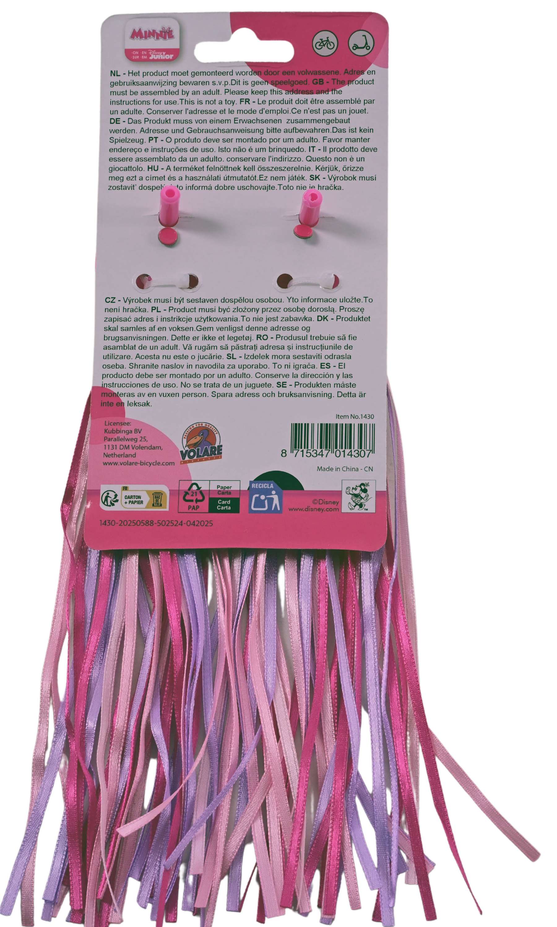 disney-minnie-lenkerschmuck-fahrrad-rosa-f-r-m-dchen image 2
