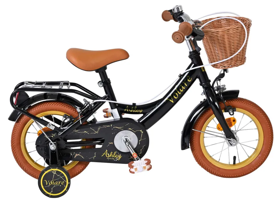 volare-ashley-12-zoll-kinderfahrrad-schwarz-mit-handbremsen image 1