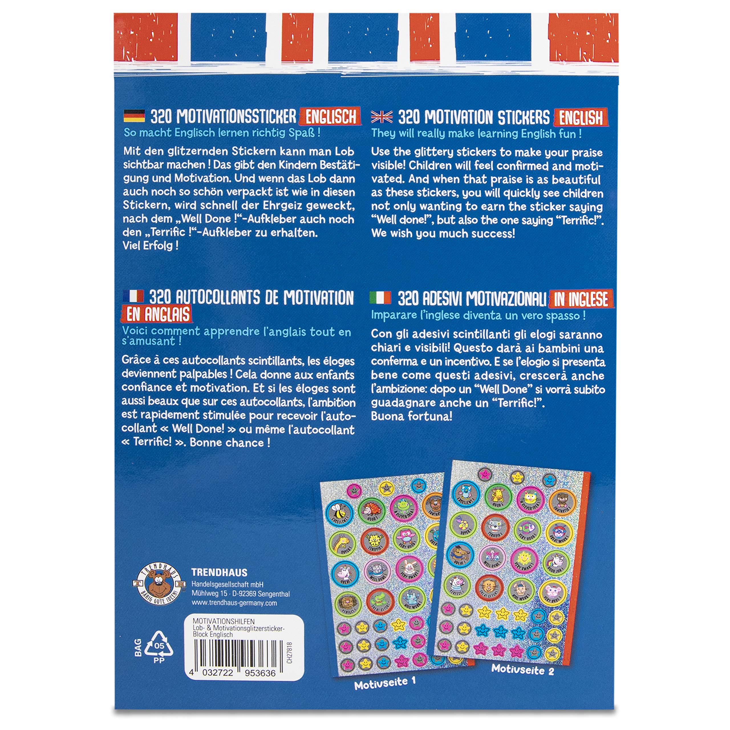 trendhaus-motivation-set-englisch-lob-sticker-640-st-ck image 3