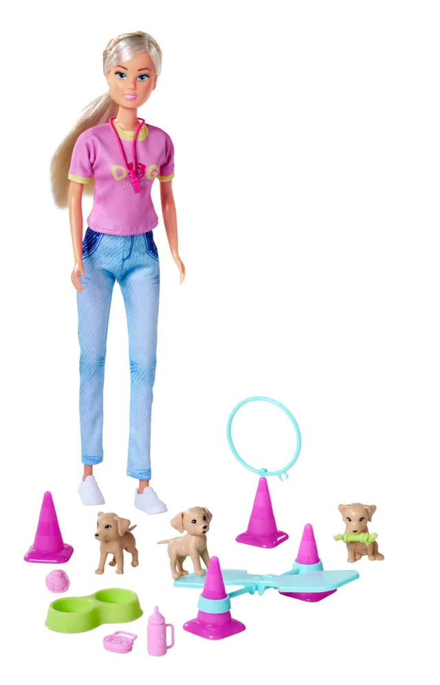 simba-steffi-love-dog-trainer-puppe-29cm-mit-hunden image 1