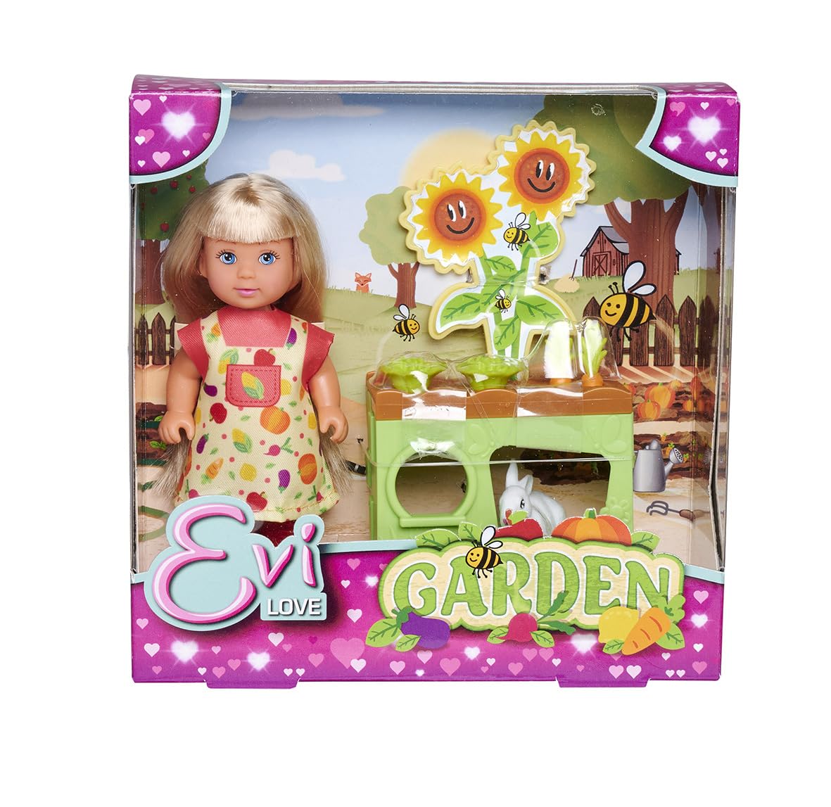 simba-evi-love-garden-spielpuppe-12cm-mit-hochbeet-und-hase image 3
