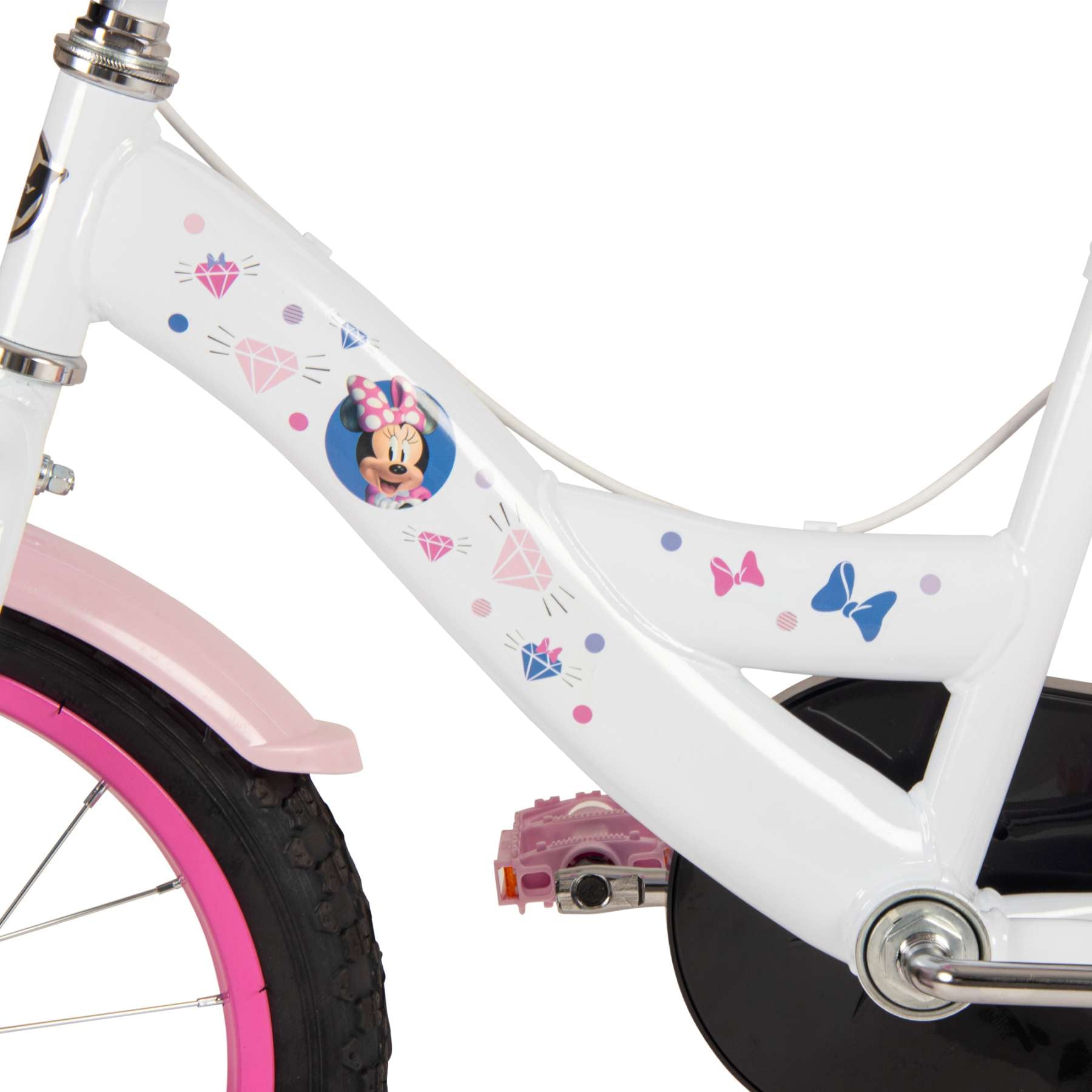 disney-minnie-kinderfahrrad-16-zoll-wei-rosa-handbremse image 7