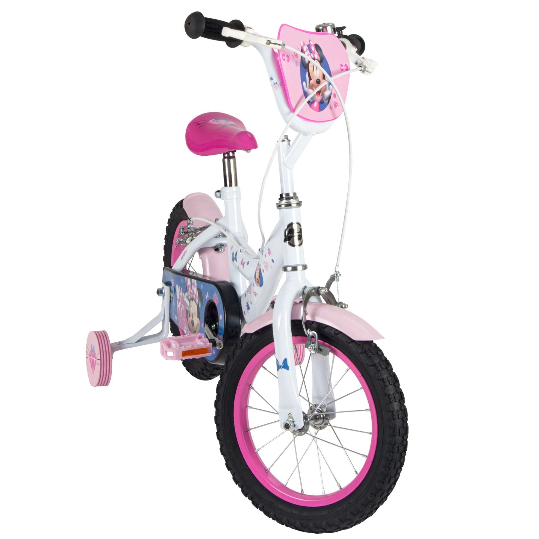 disney-minnie-kinderfahrrad-14-zoll-wei-rosa-st-tzr-der image 8