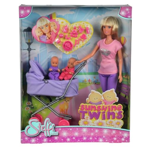 simba-steffi-love-sunshine-twins-puppe-mit-zwillingen-wagen image 7