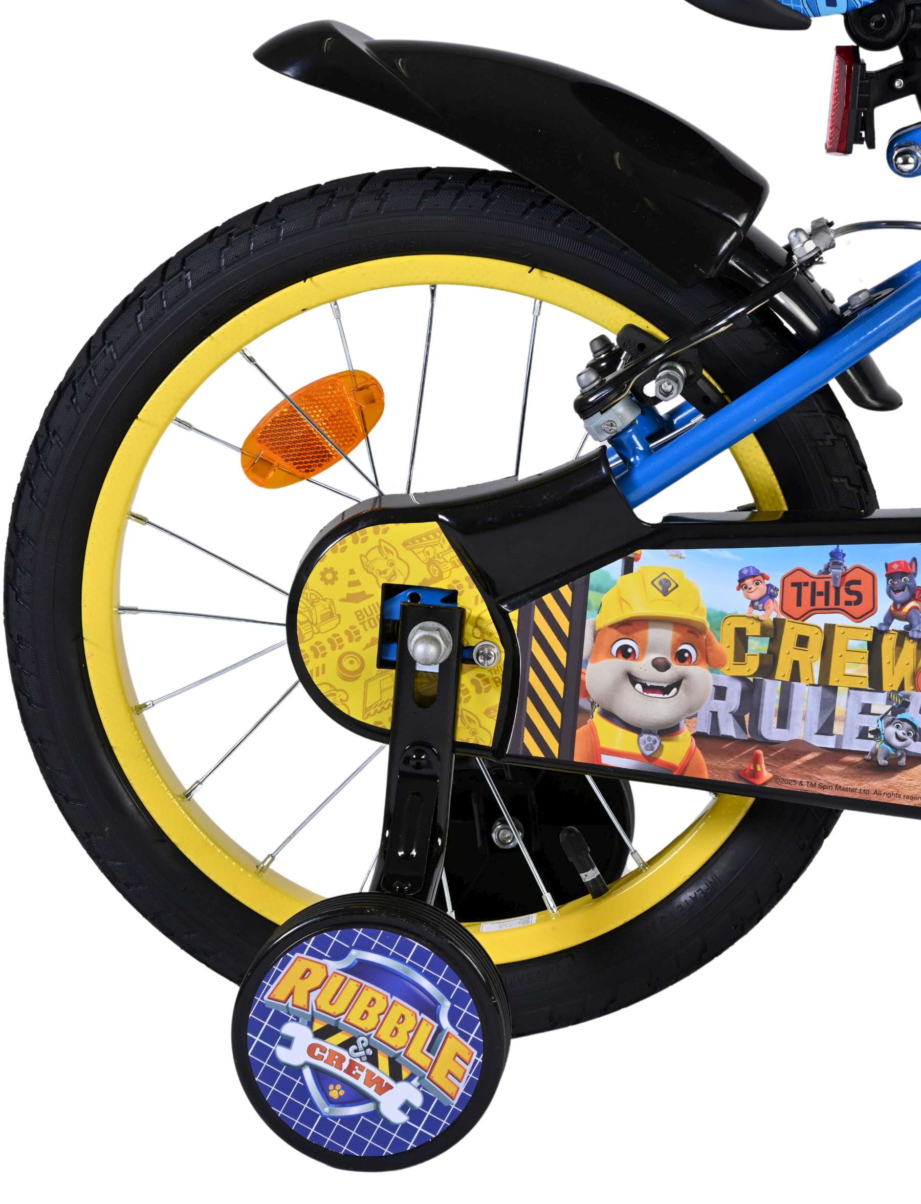 volare-paw-patrol-rubble-crew-kinderfahrrad-16-zoll-blau image 2