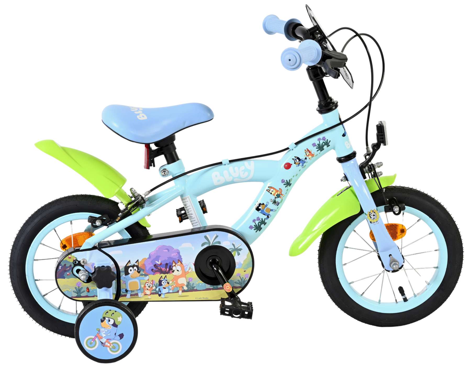 volare-bluey-kinderfahrrad-12-zoll-hellblau-mit-stuetzraedern image 1
