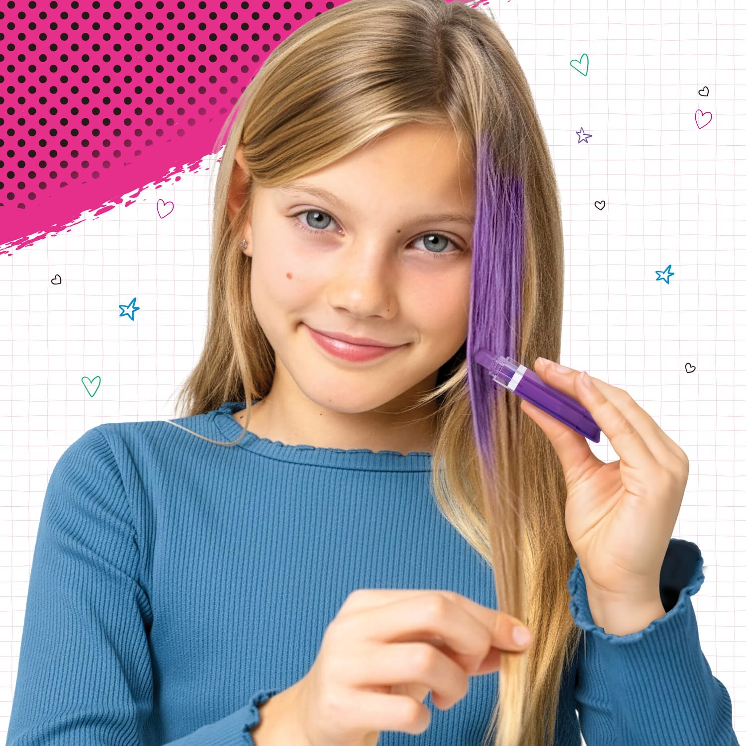 simba-fashion-flash-haarkreide-set-5-farben-auswaschbar-ab-5-jahren image 5