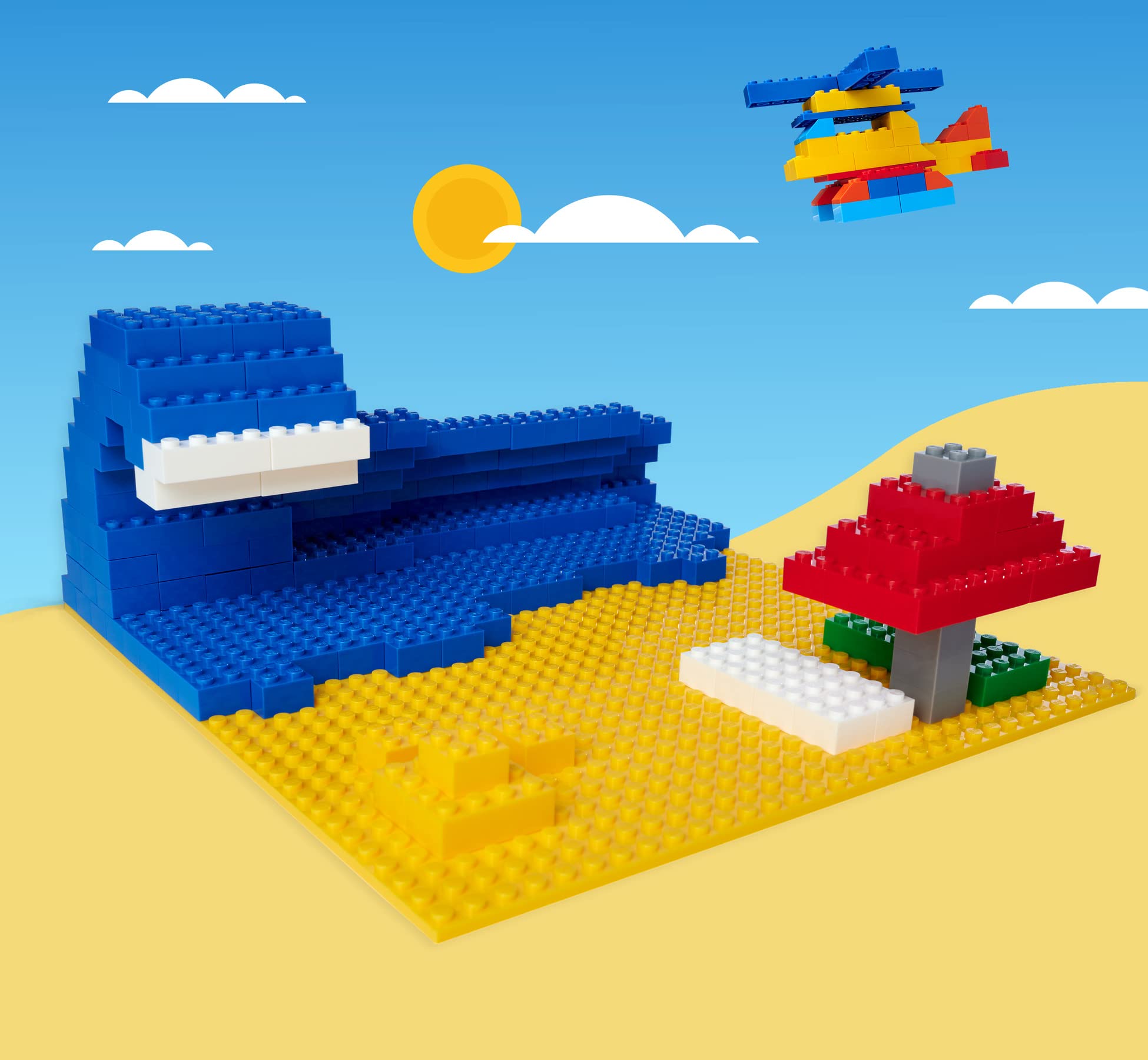 simba-blox-bauplatte-4er-set-25x25-cm-grundplatte-bunt image 5