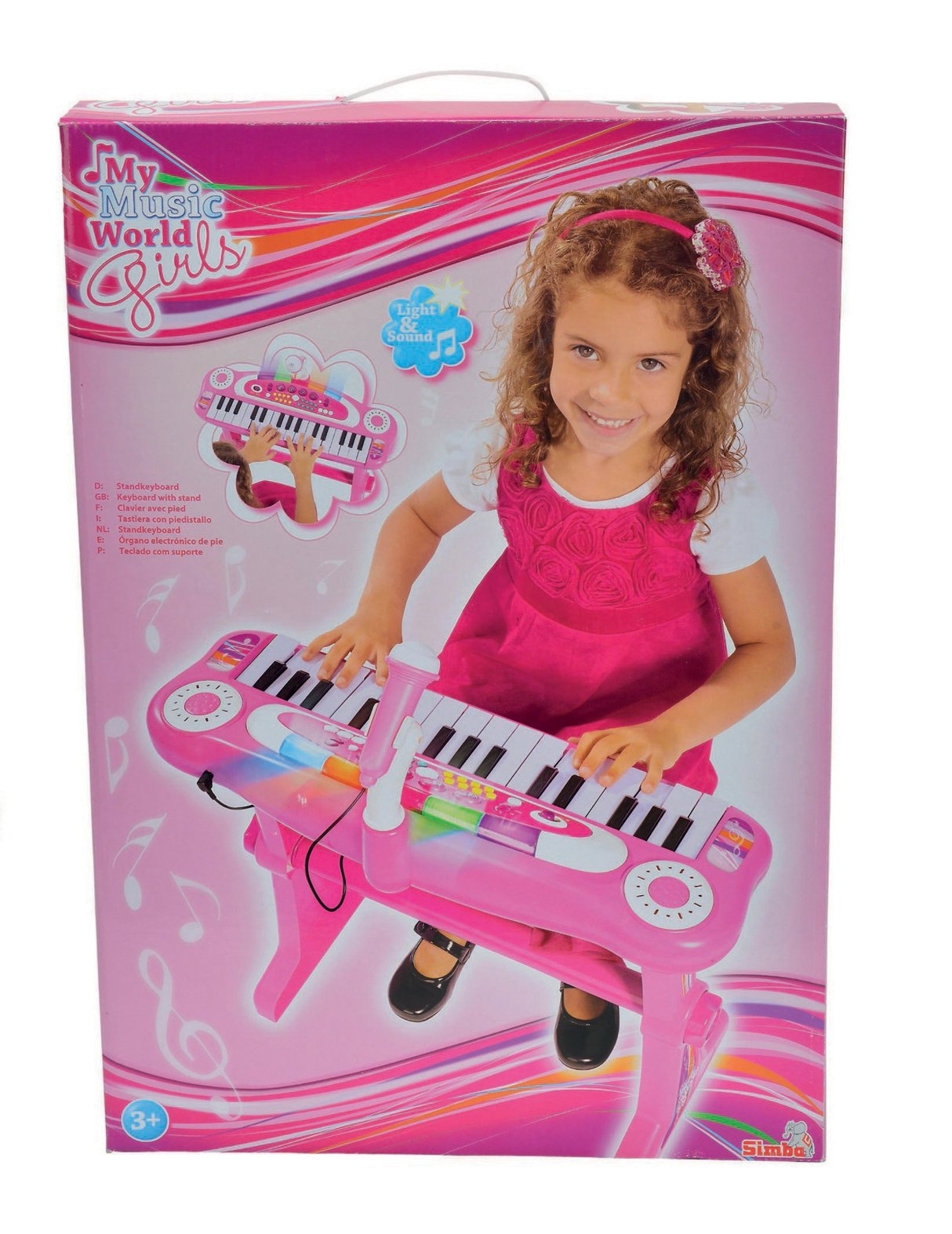 simba-my-music-world-keyboard-31-tasten-rosa-mit-hocker image 5