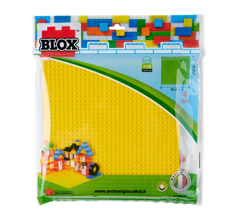 simba-blox-bauplatte-4er-set-25x25-cm-grundplatte-bunt image 1
