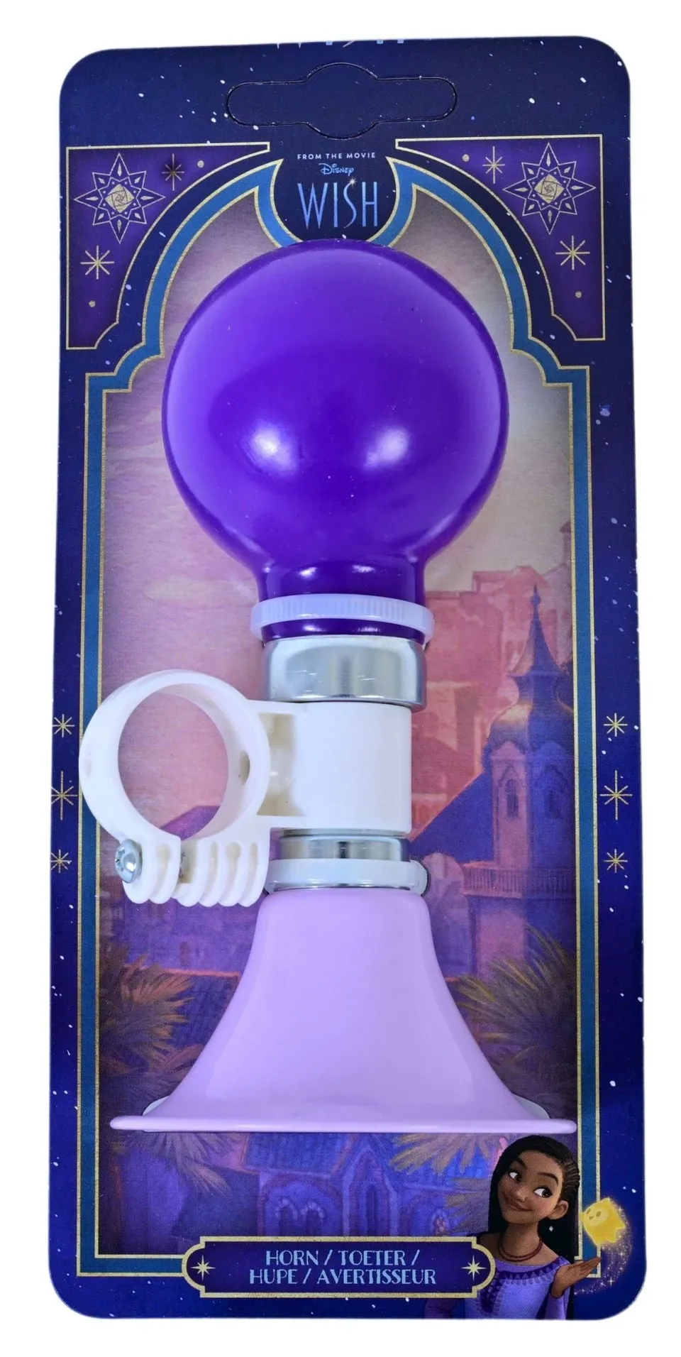 volare-disney-wish-fahrradhupe-lila-m-dchen-metall image 1