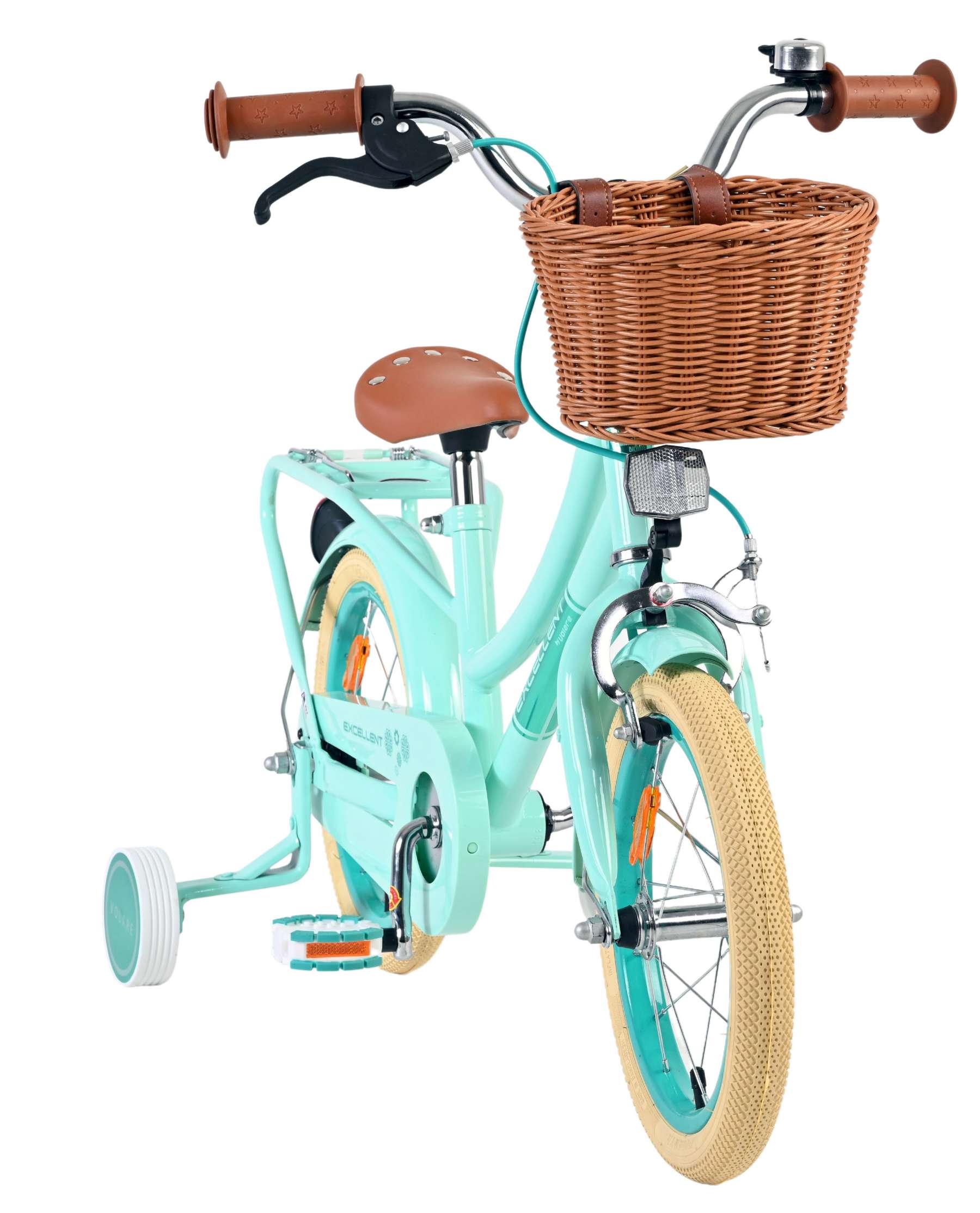 volare-excellent-14-zoll-m-dchenfahrrad-gr-n-mit-korb image 5