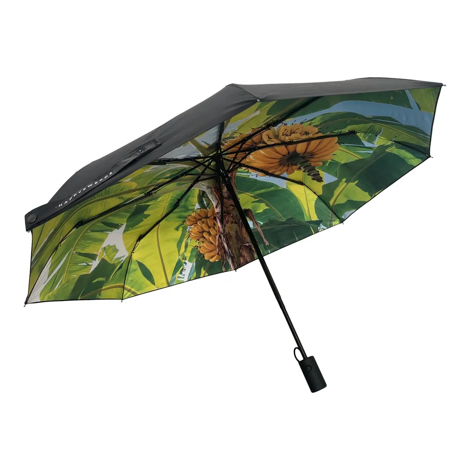 happysweeds-banana-taschenschirm-kompakt-winddicht-upf50-mit-h-lle image 1