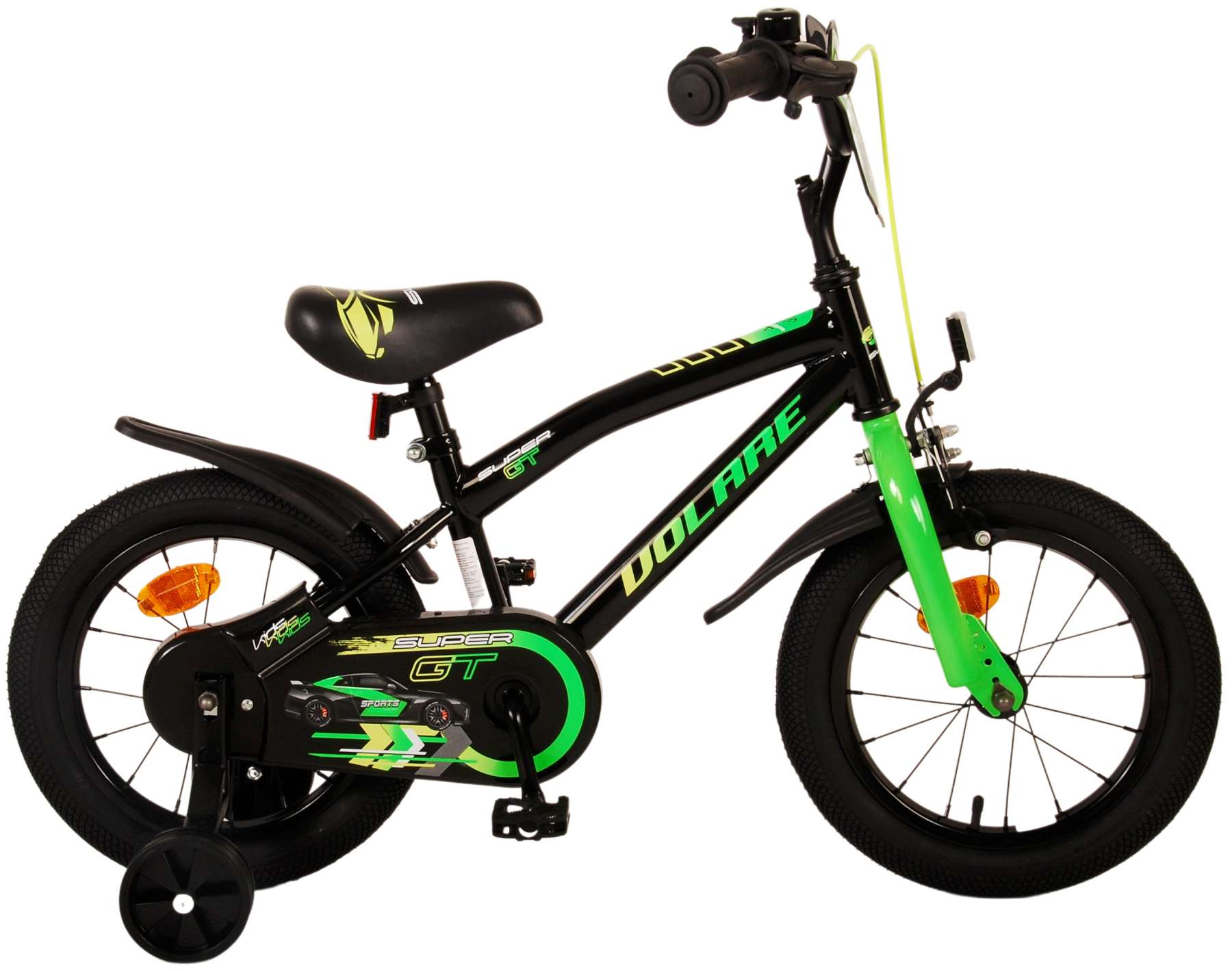 volare-super-gt-jungenfahrrad-14-zoll-gr-n-zwei-handbremsen image 1