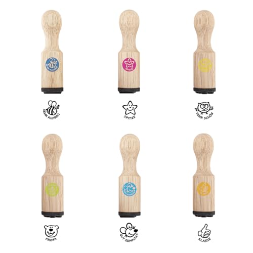 trendhaus-motivation-lehrerstempel-set-holz-6-teilig image 4