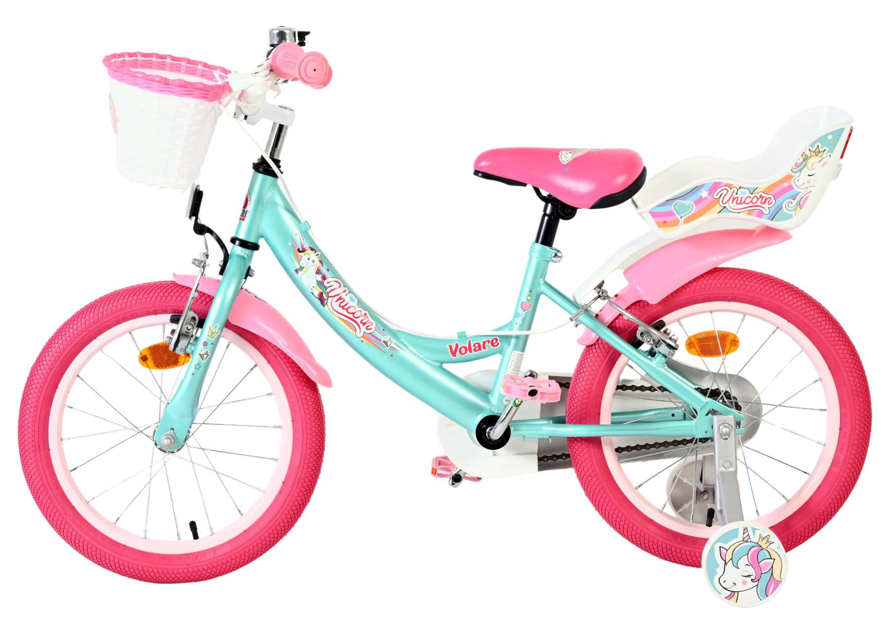 volare-unicorn-16-zoll-kinderfahrrad-gr-n-2-handbremsen image 7