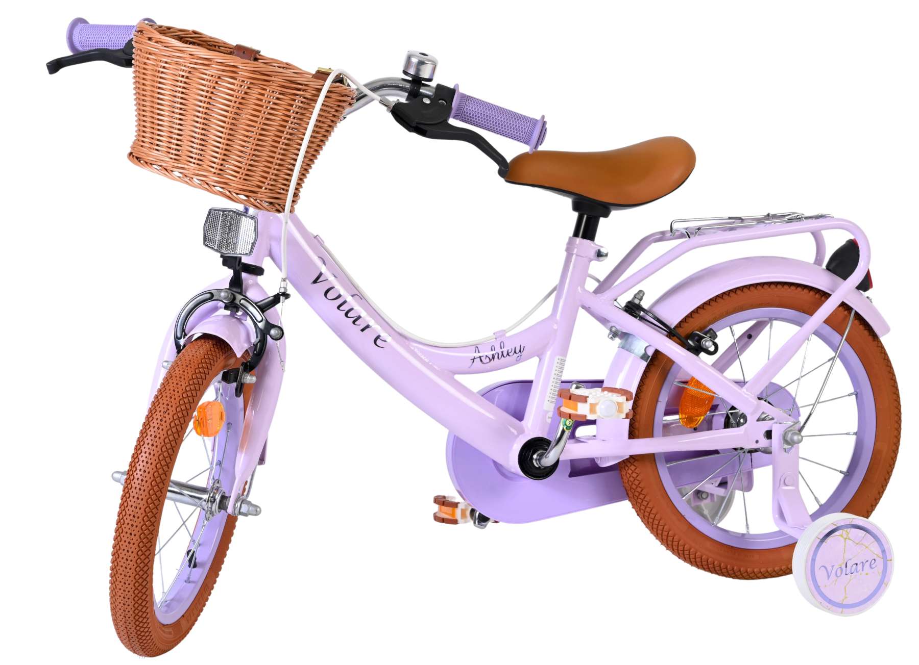 volare-ashley-14-zoll-kinderfahrrad-lila-handbremsen image 7