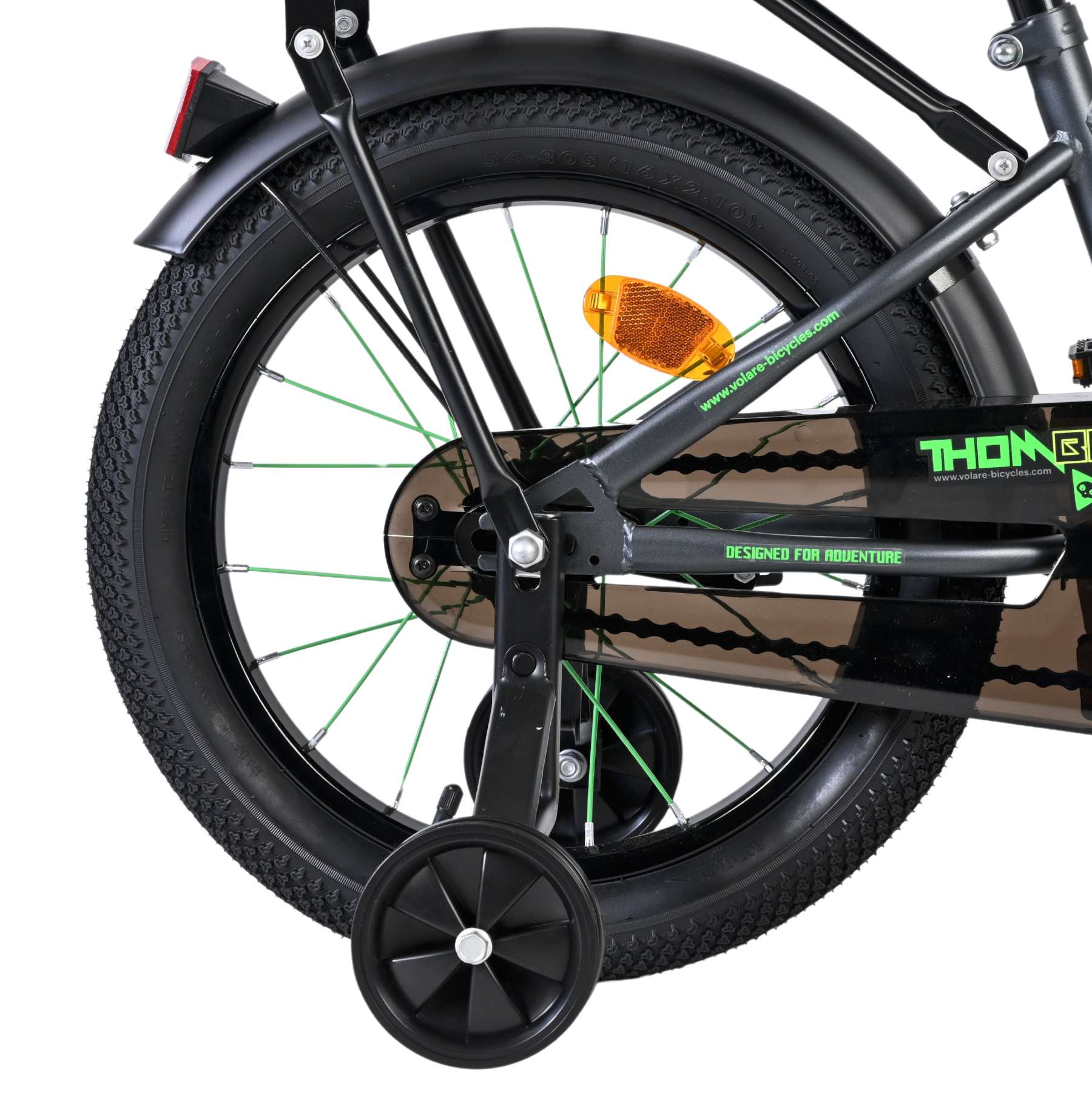 volare-thombike-16-zoll-kinderfahrrad-jungen-gr-n-grau-r-cktritt image 2