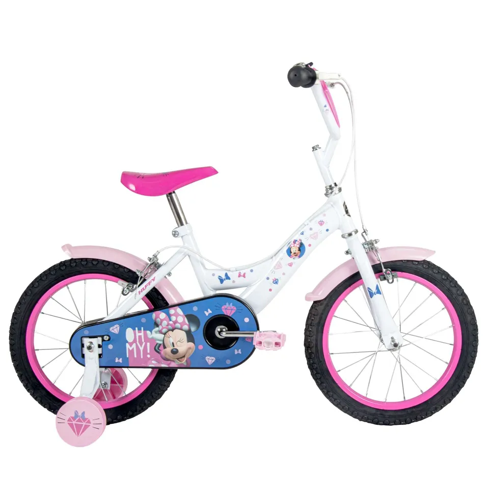 disney-minnie-kinderfahrrad-16-zoll-wei-rosa-handbremse image 1