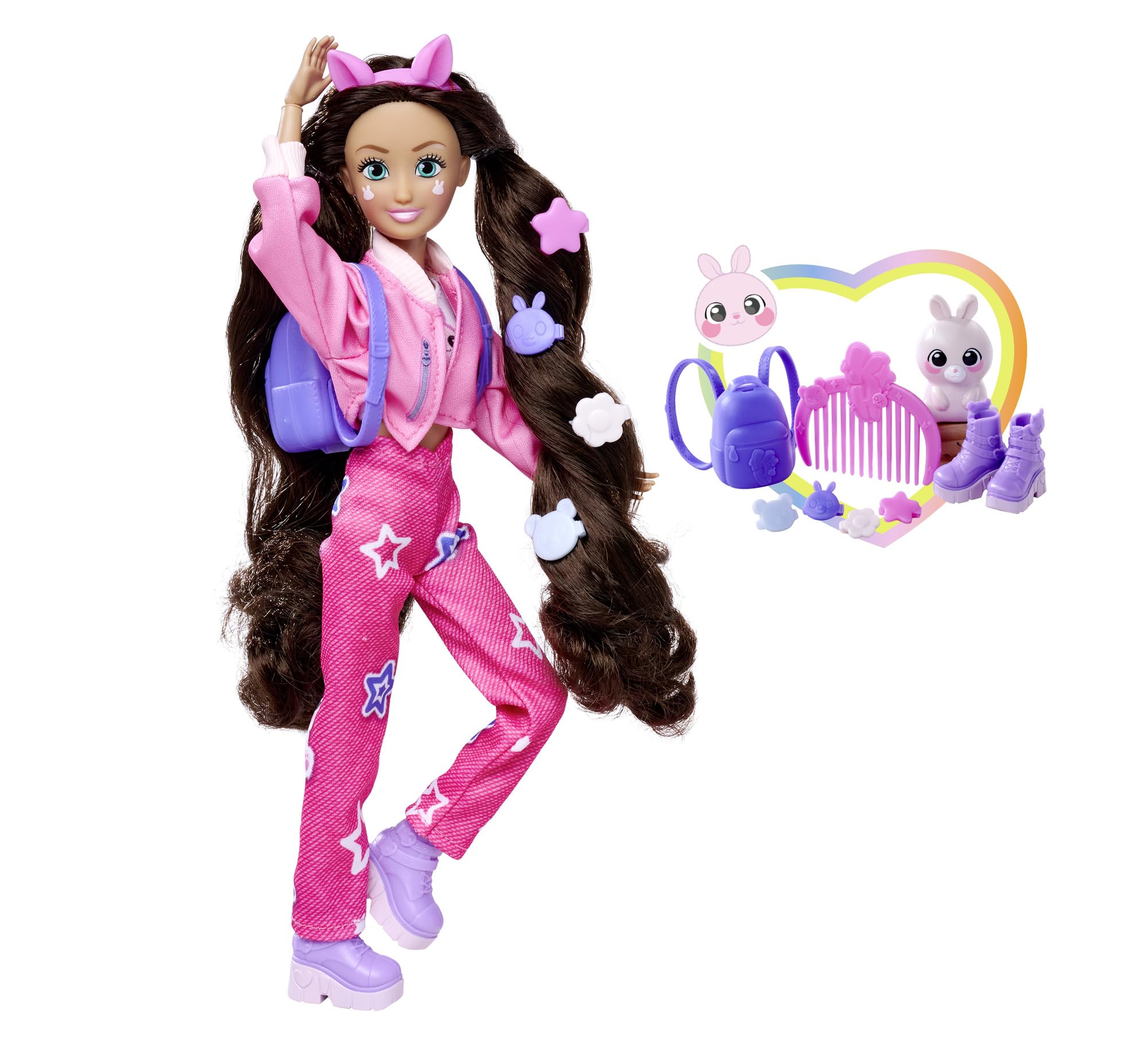 simba-kawaii-hi-lucy-ankleidepuppe-26-cm-braun-mit-zubeh-r image 2