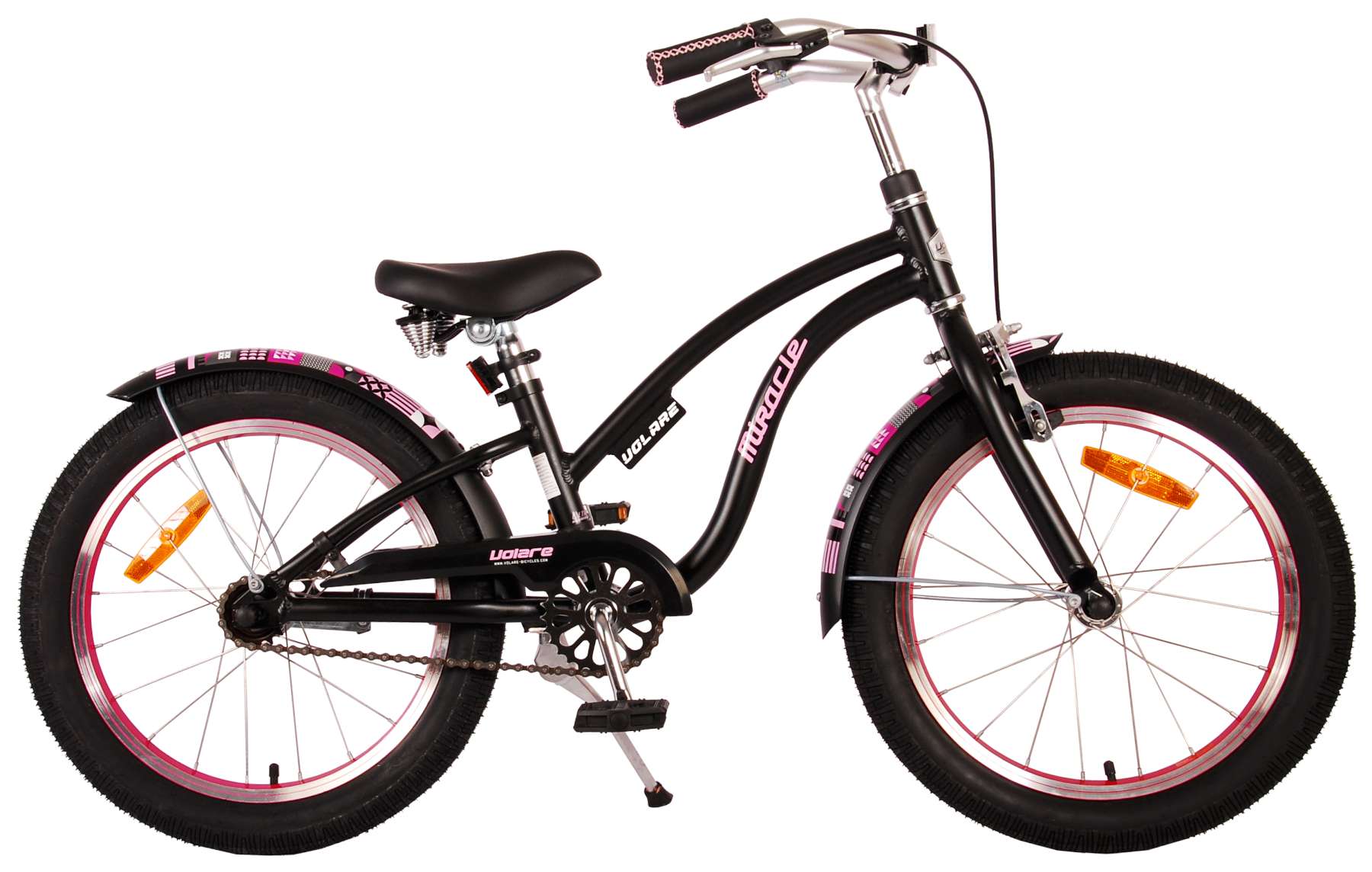 volare-miracle-cruiser-18-zoll-kinderfahrrad-schwarz-m-dchen image 1