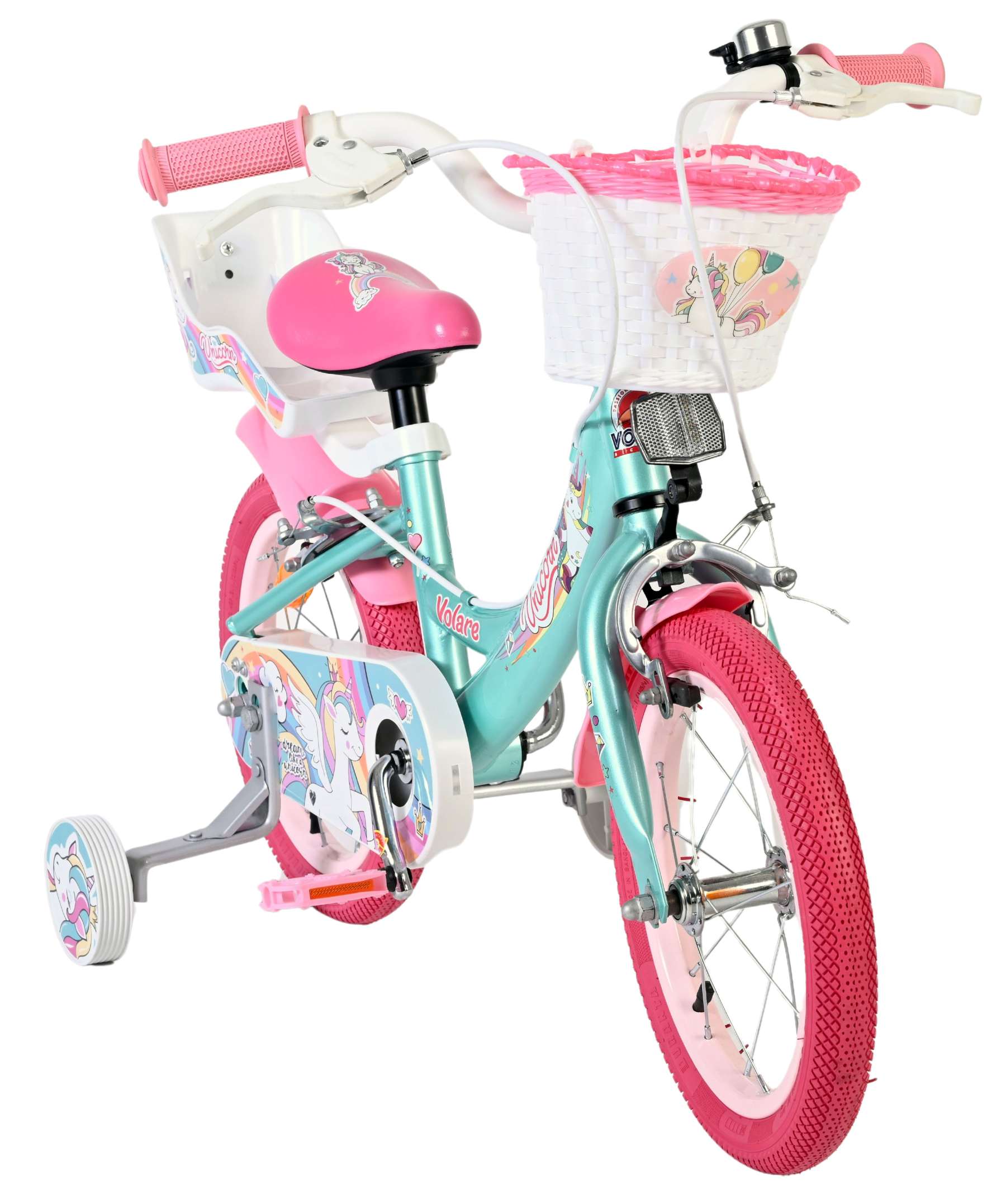 volare-unicorn-14-zoll-kinderfahrrad-gr-n-2-handbremsen image 6