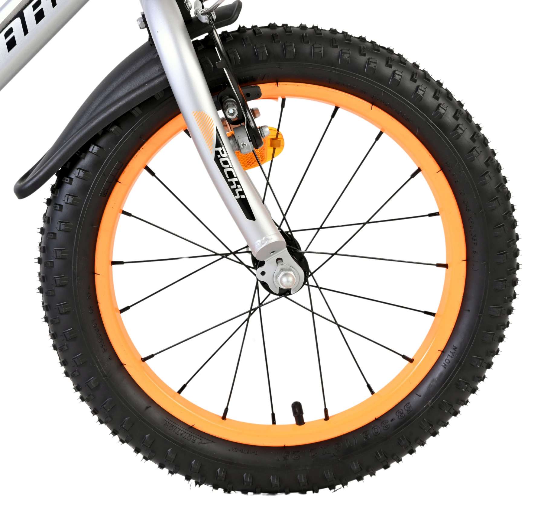 volare-rocky-16-zoll-kinderfahrrad-grau-orange-r-cktrittbremse image 3