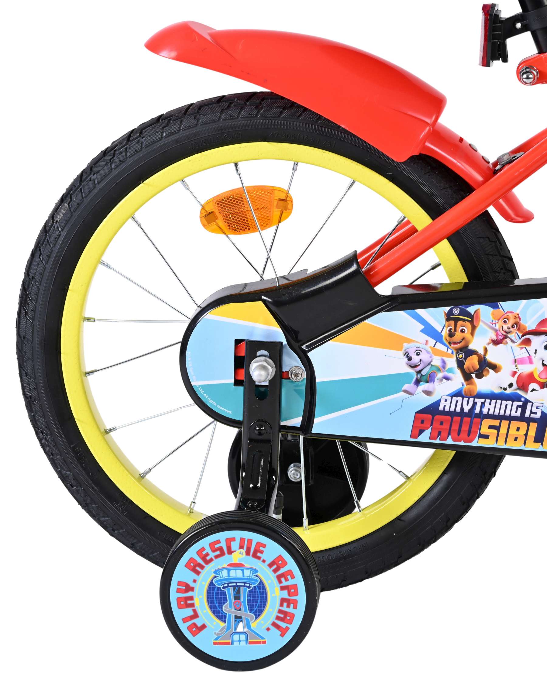 paw-patrol-16-zoll-kinderfahrrad-rot-blau-st-tzr-der-jungen image 2