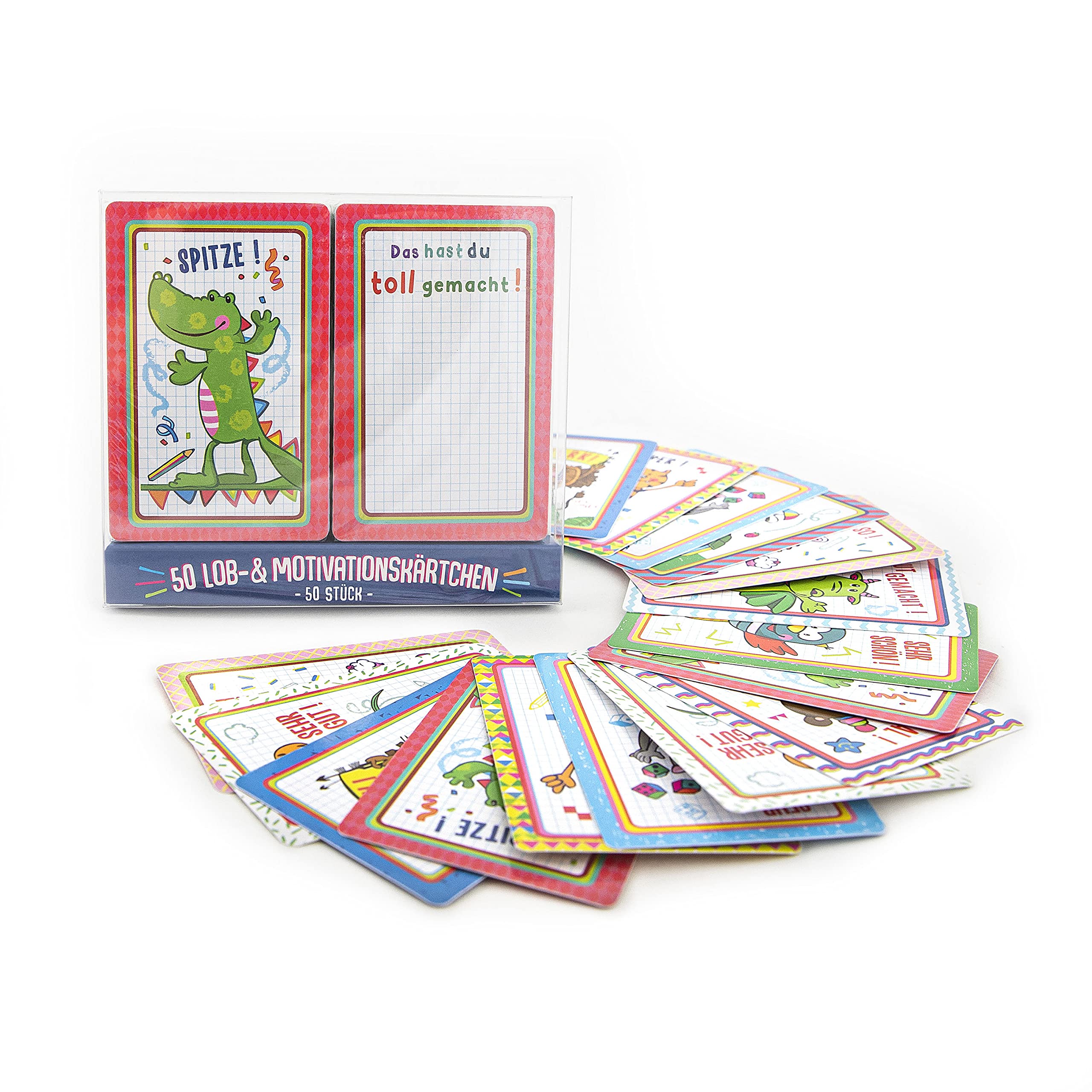 trendhaus-motivation-lobkarten-set-50-flei-k-rtchen-tiere image 1