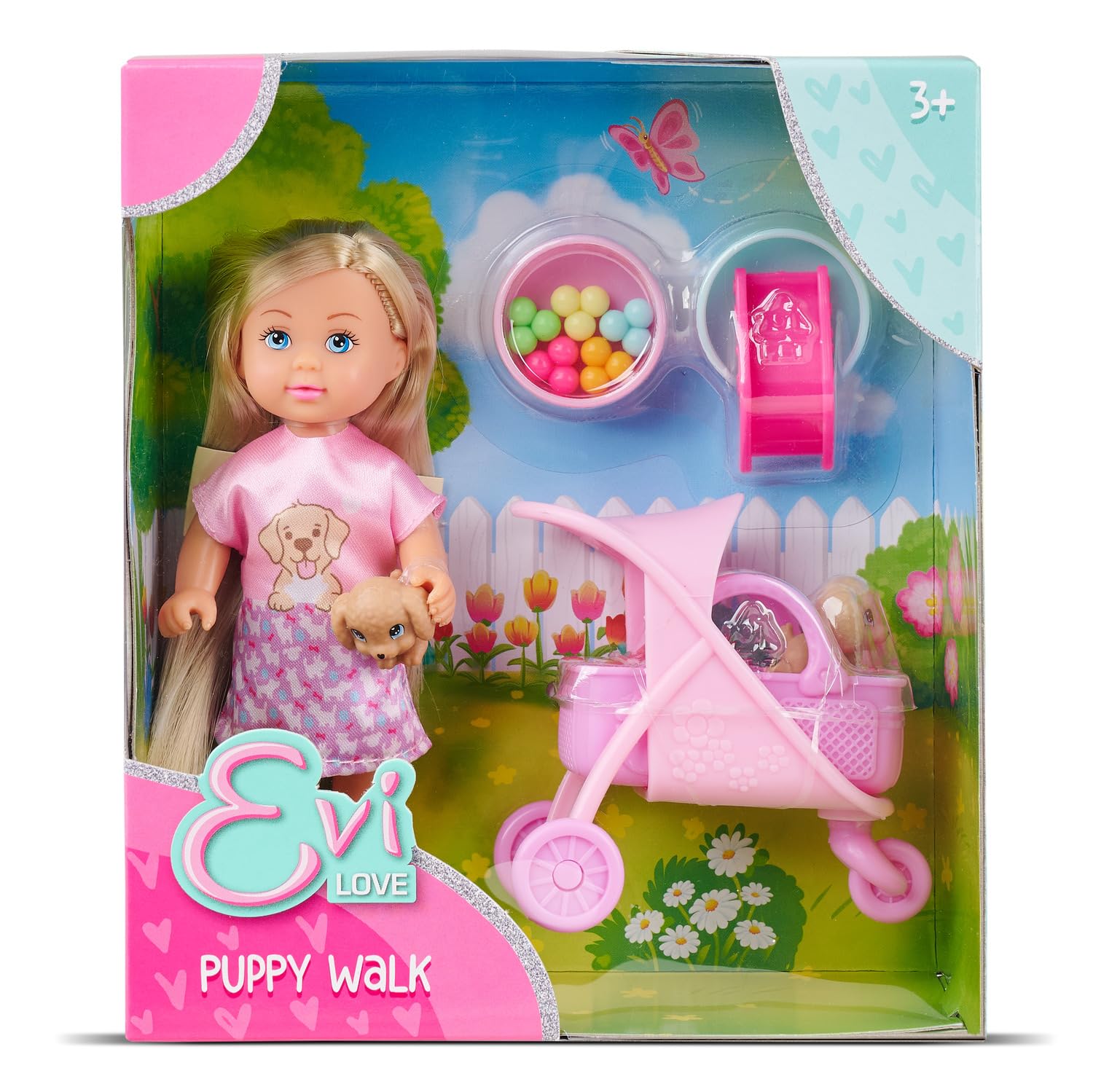 simba-evi-love-puppy-walk-puppe-12-cm-mit-2-welpen-wagen image 8