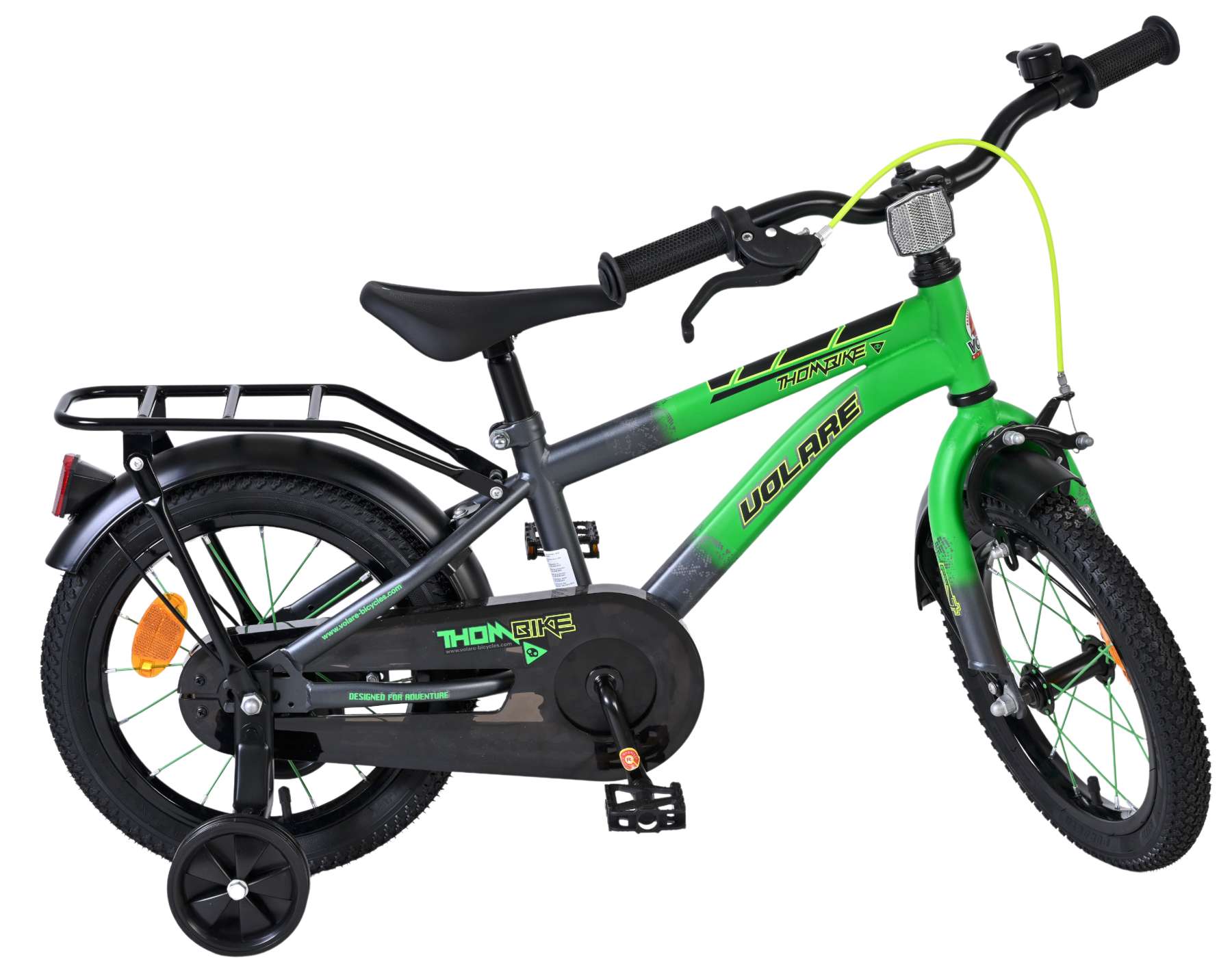 volare-thombike-14-zoll-kinderfahrrad-jungen-gr-n-grau-r-cktritt image 2
