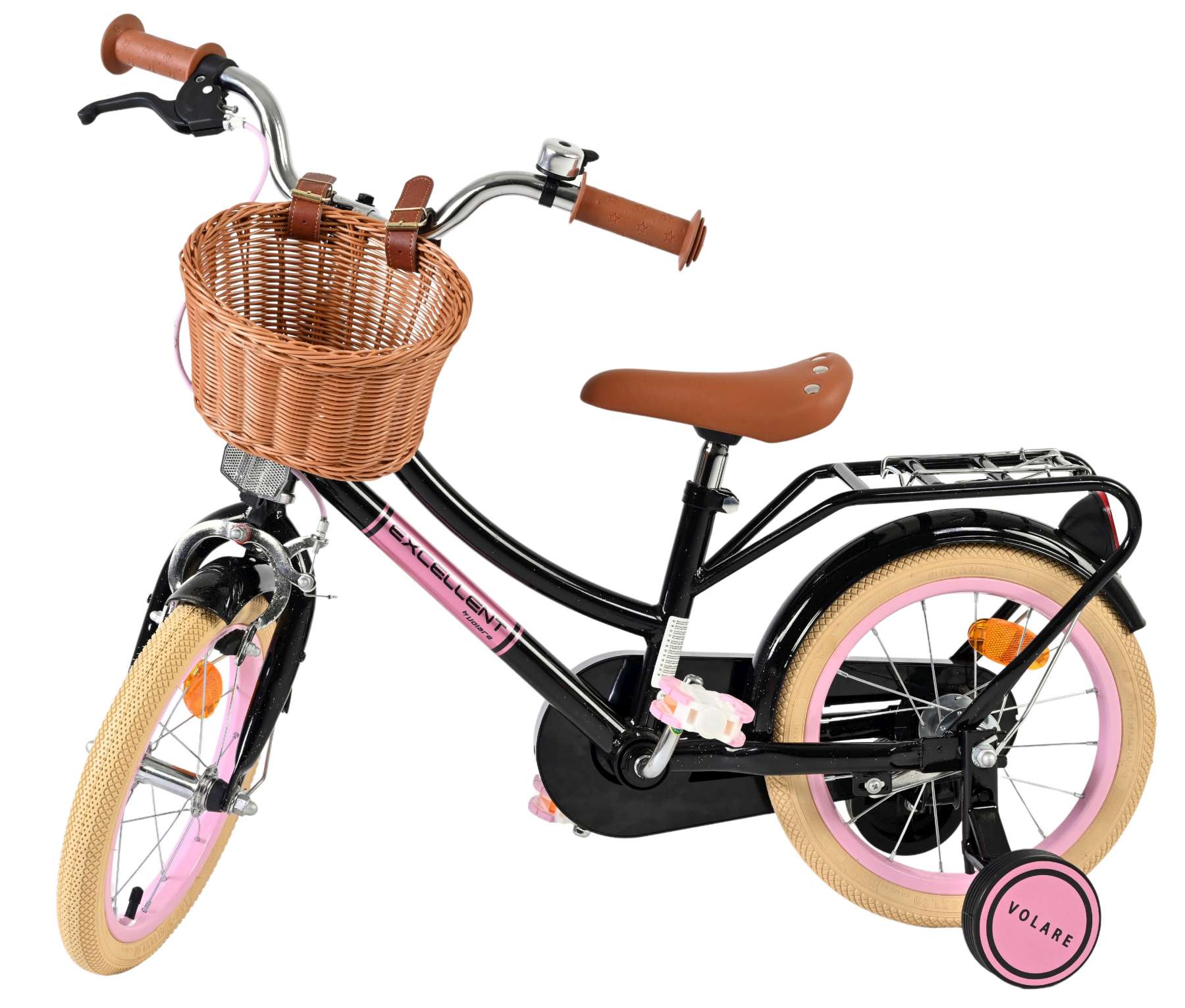 volare-excellent-14-zoll-kinderfahrrad-m-dchen-schwarz image 8