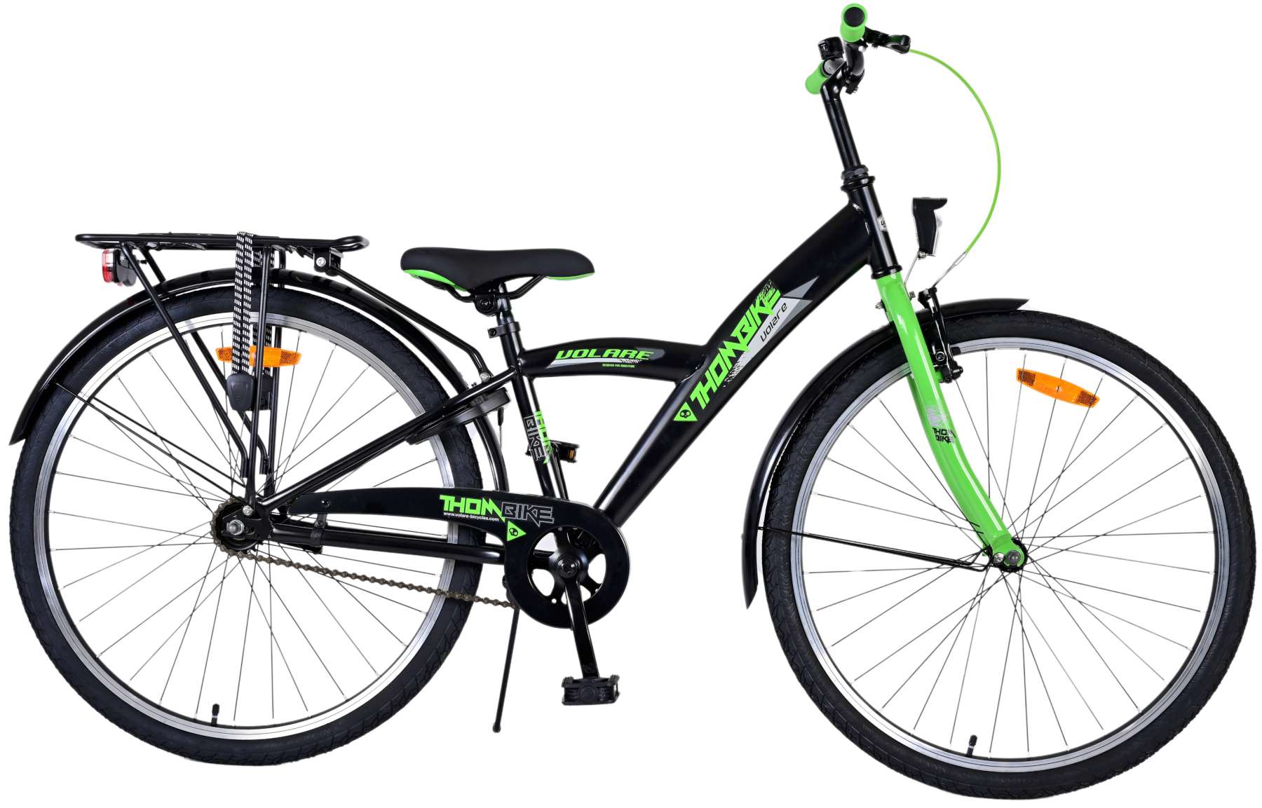 volare-thombike-26-zoll-jugendfahrrad-schwarz-gr-n image 1