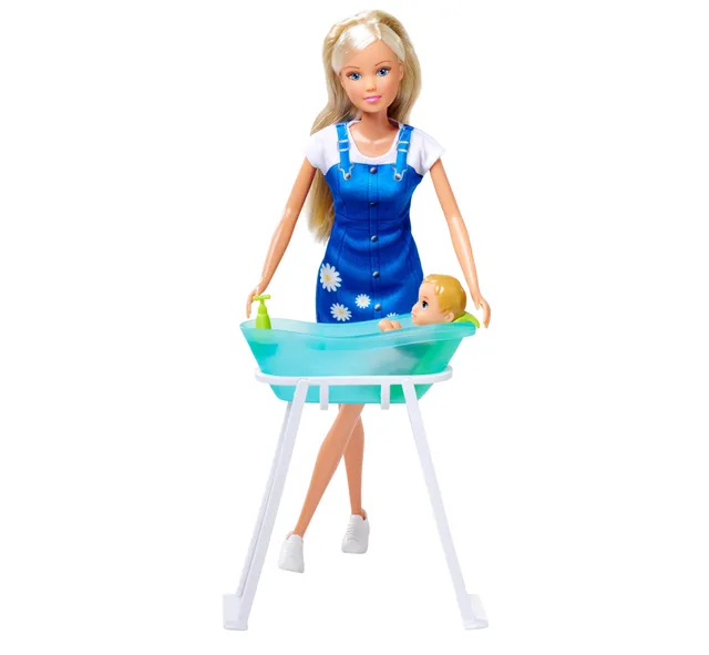 simba-steffi-love-baby-bath-spielpuppe-29-cm-mit-badewanne image 1