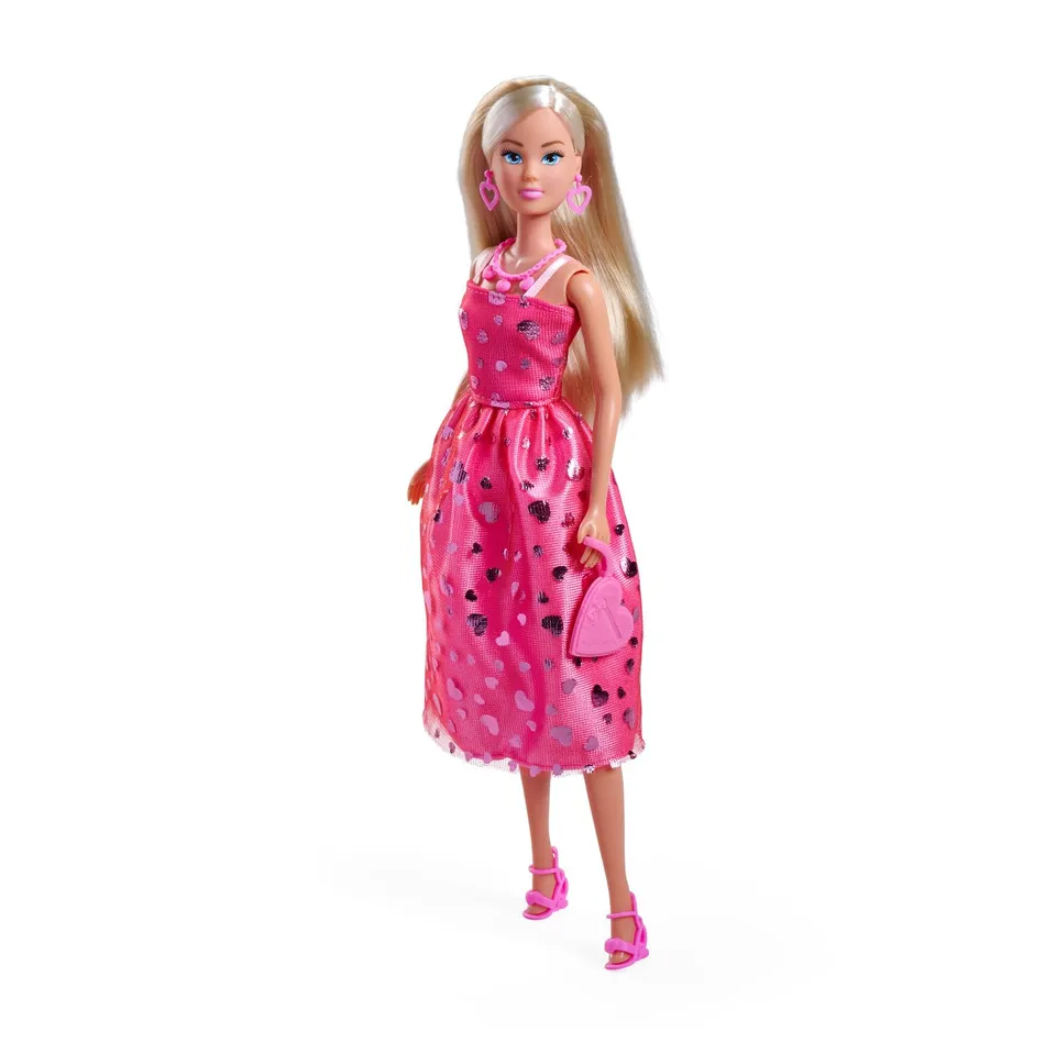 simba-steffi-love-pink-love-modepuppe-29-cm-glitzerkleid image 1
