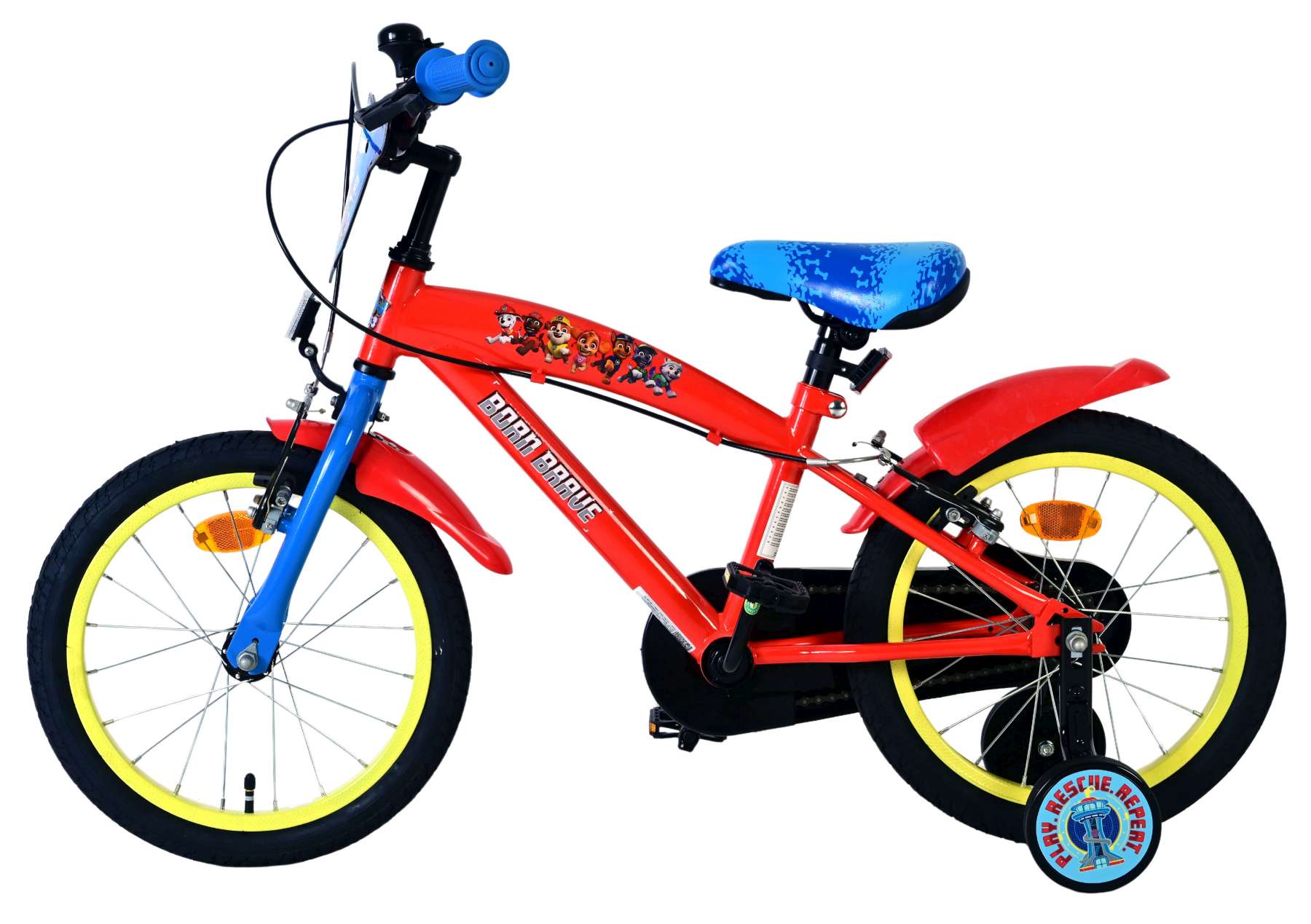 paw-patrol-kinderfahrrad-16-zoll-rot-jungen-handbremsen image 7