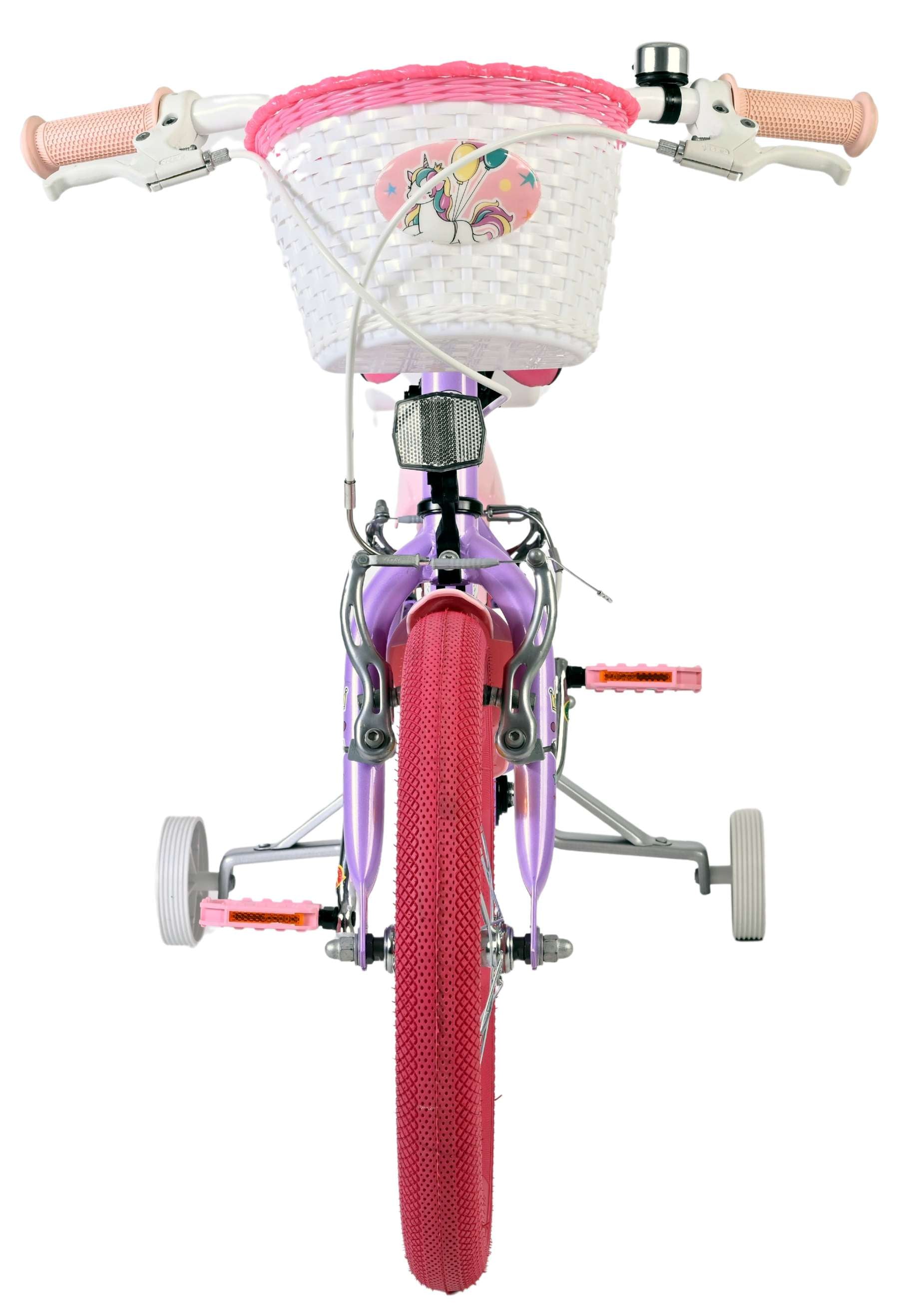 volare-unicorn-16-zoll-kinderfahrrad-lila-mit-korb-puppensitz image 6