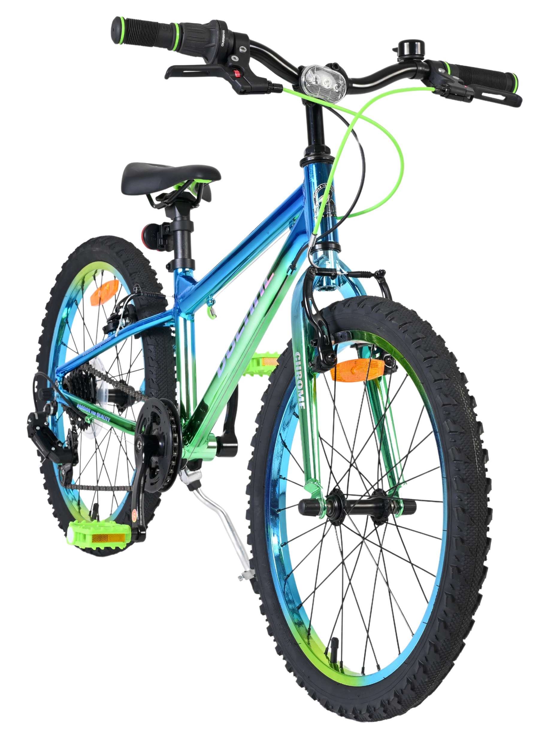 volare-chrome-kinderfahrrad-20-zoll-blau-gr-n-6-g-nge image 6