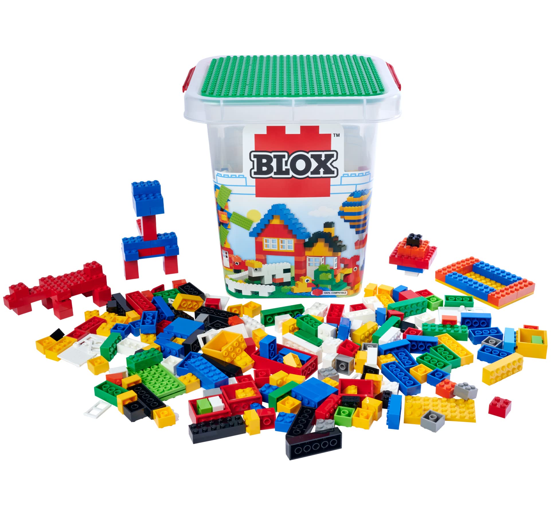 simba-blox-500-bausteine-im-eimer-klemmbausteine-bunt-ab-3-jahre image 1