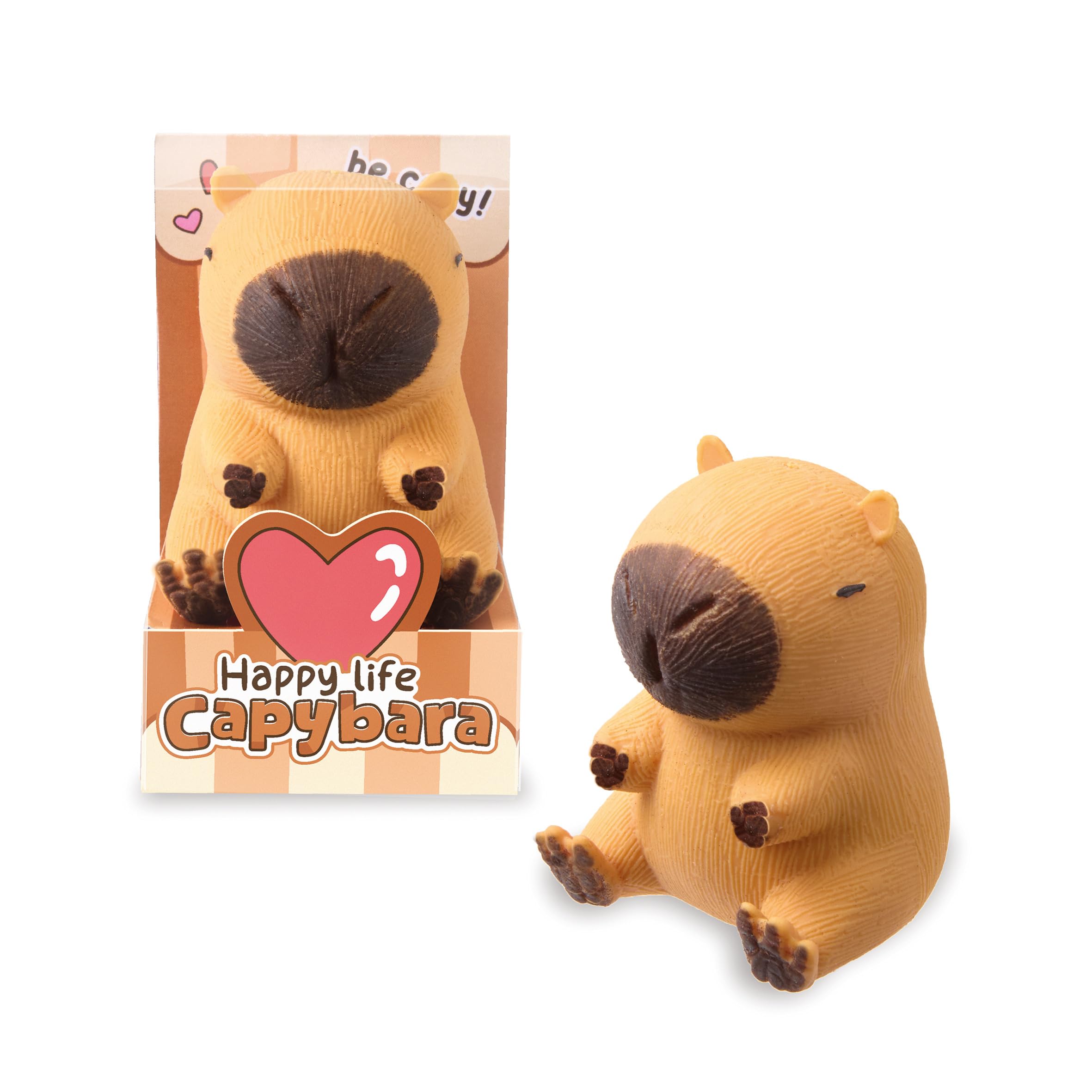 trendhaus-capybara-happy-life-squishy-12er-quetschball image 2