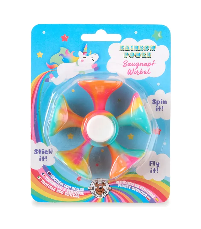 trendhaus-rainbow-power-saugnapf-wirbel-fidget-spinner-7-5-cm image 1