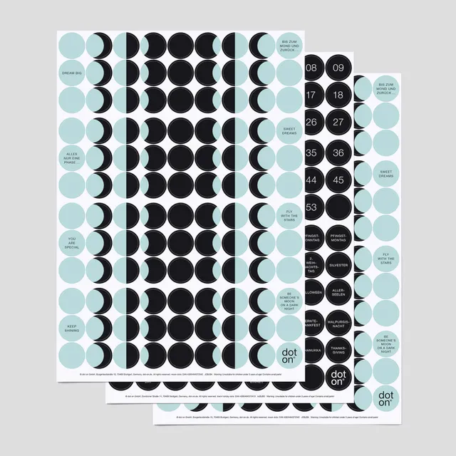 dot-on-moon-moments-dots-klebepunkte-3er-set-20-mm-mondphasen image 1