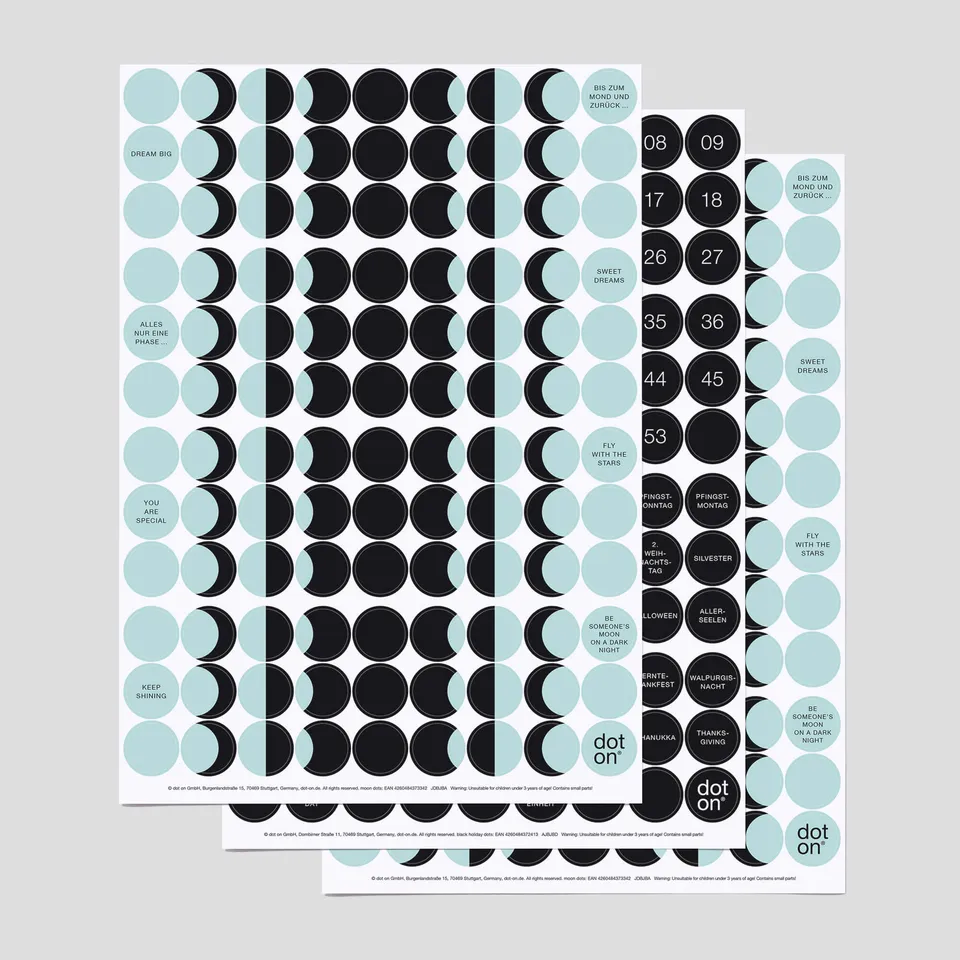 dot-on-moon-moments-dots-klebepunkte-3er-set-20-mm-mondphasen image 1