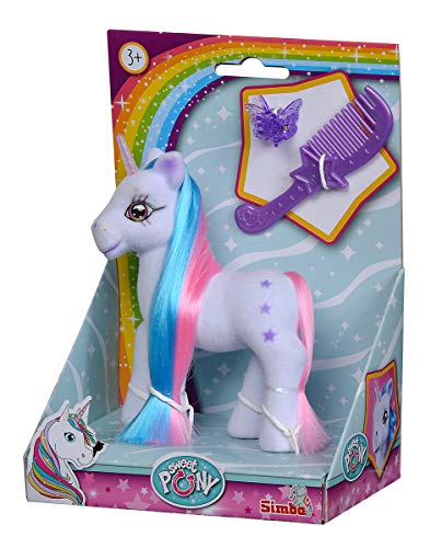 simba-pet-zoo-einhorn-beflockt-mit-kamm-wei-14cm image 4