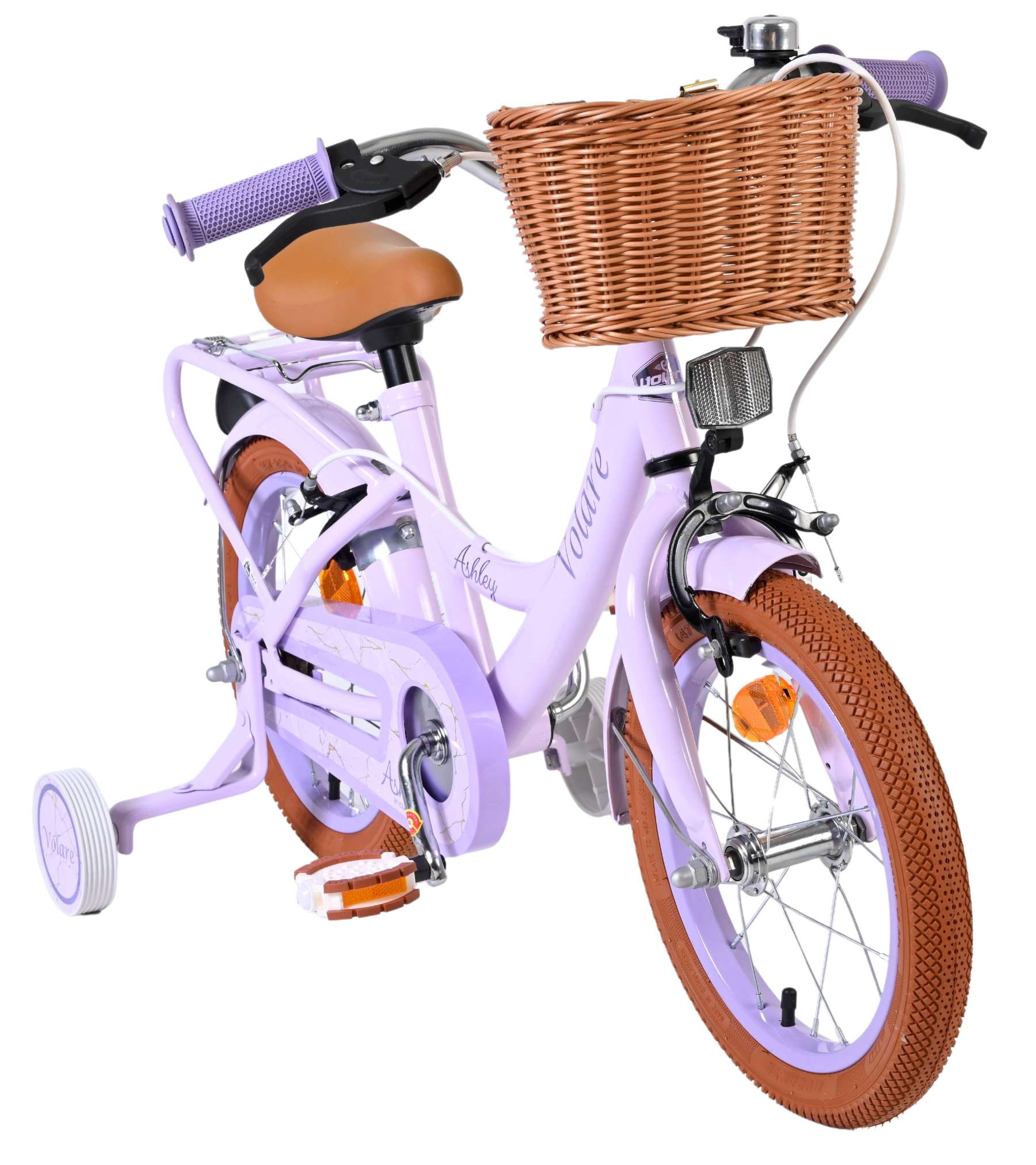 volare-ashley-14-zoll-kinderfahrrad-lila-handbremsen image 4