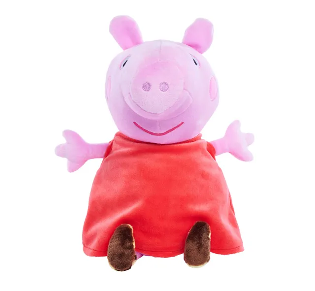 simba-peppa-pig-pl-schfigur-mit-sound-25-cm-kuscheltier-rot image 1