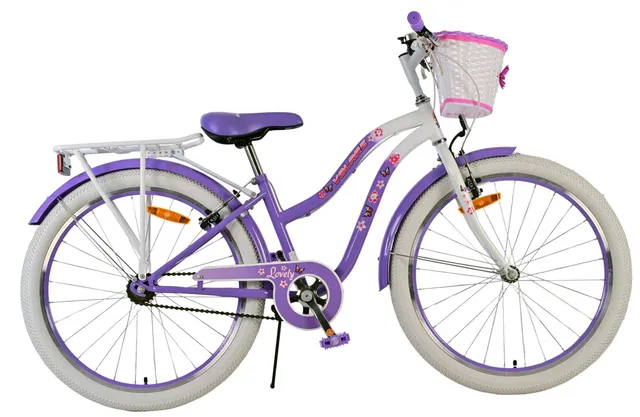 volare-lovely-maedchenfahrrad-24-zoll-lila-mit-korb image 1